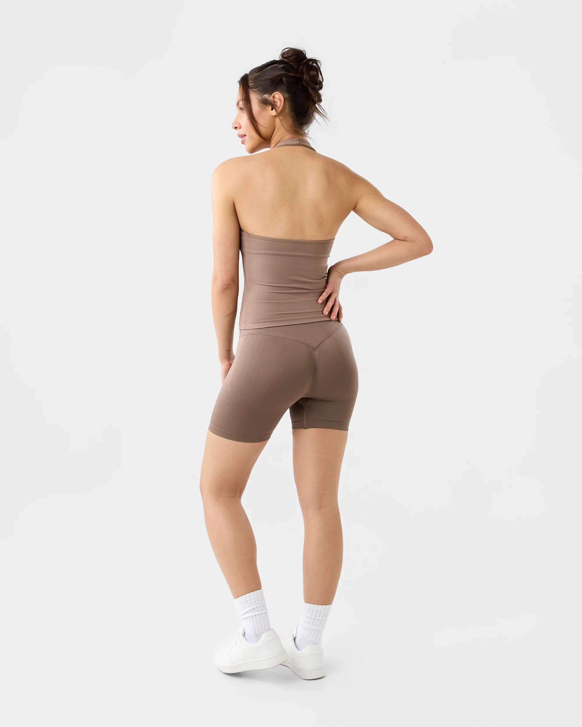 4 Active Womens Cloudform Halter Tank Soft Truff, 4 of 7