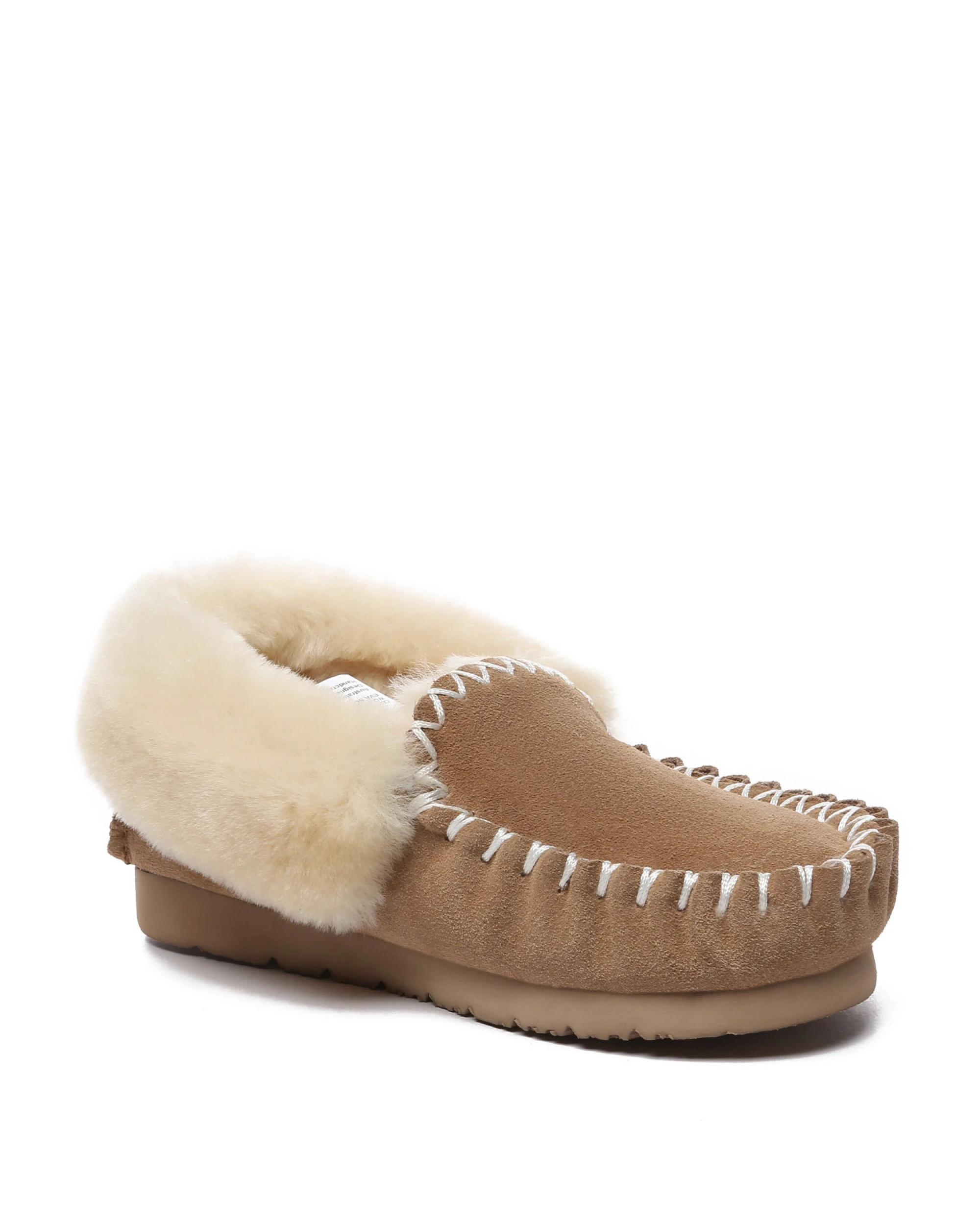 2 Everau Unisex PoPo Moccasins CHESTNUT, 2 of 5