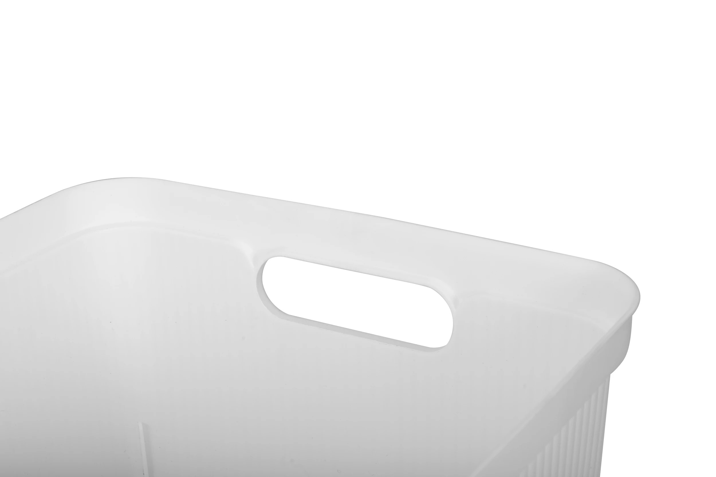 5 42L Ribbed Storage Tub - White, 5 of 7