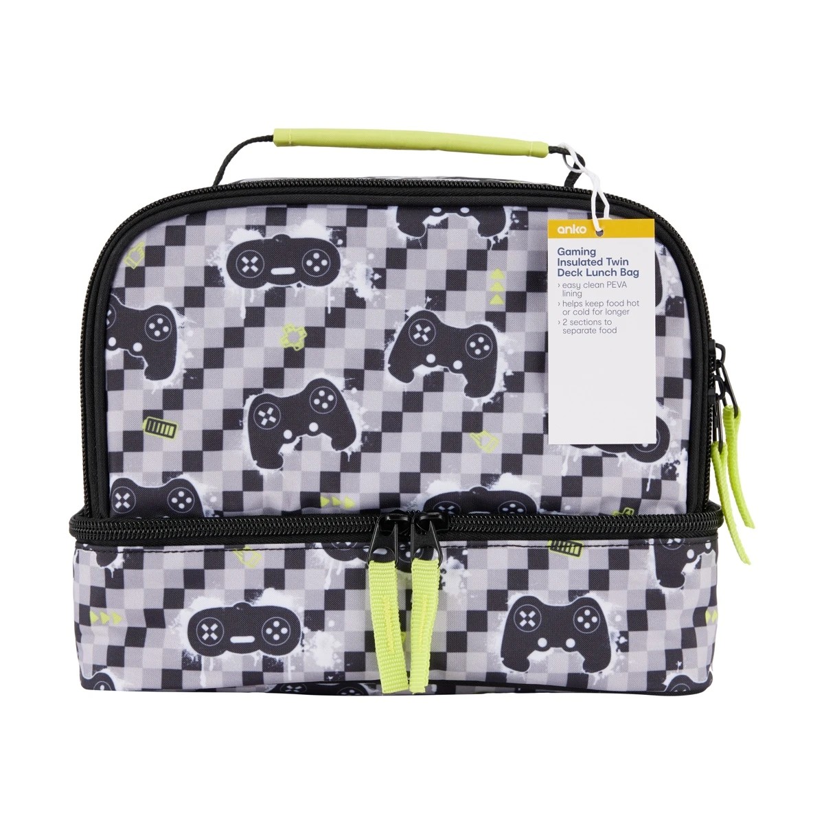 6 Gaming Insulated Twin Deck Lunch Bag, 6 of 6