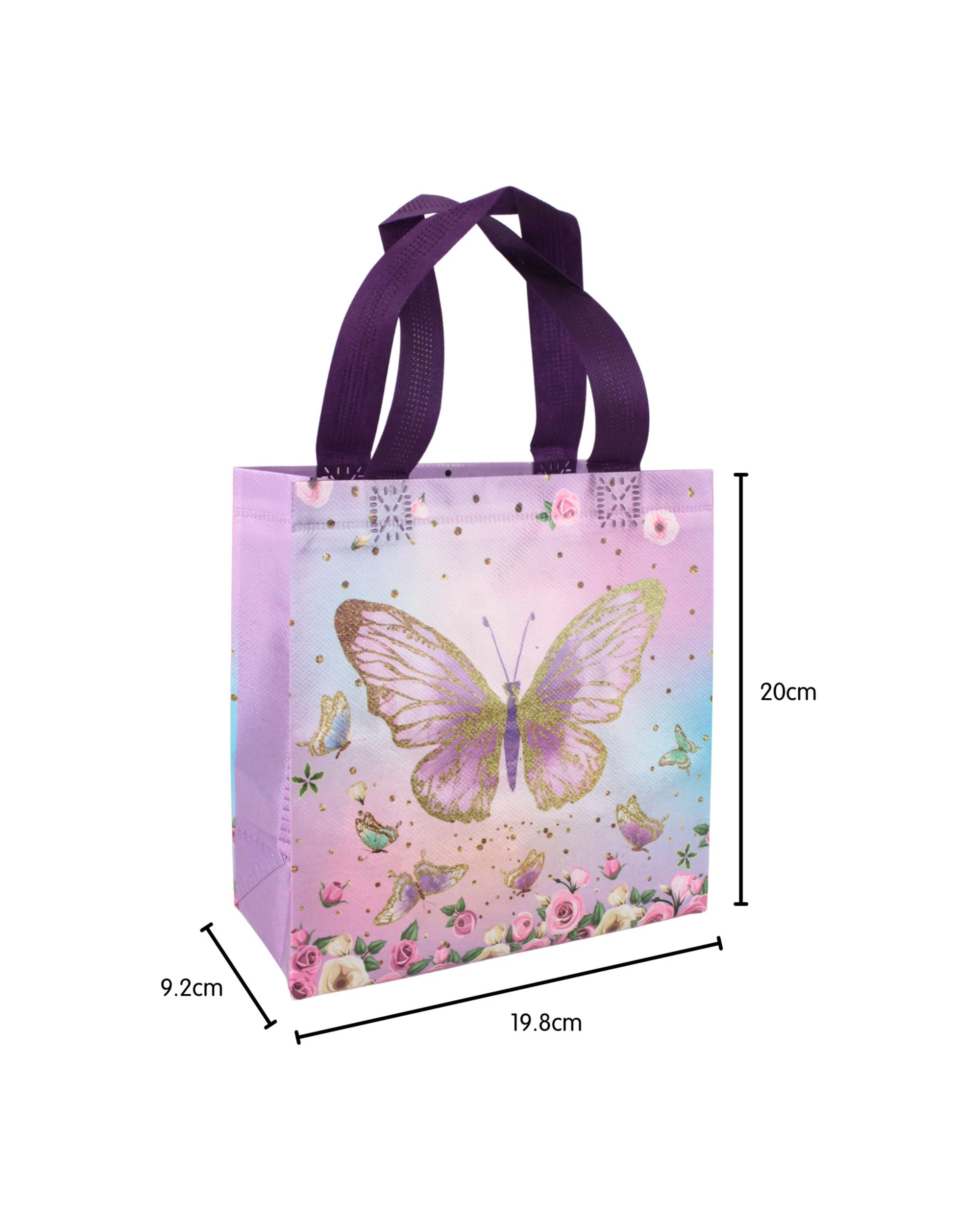 2 Party Maker Butterfly Party Tote Bags Pack of 12, 2 of 3