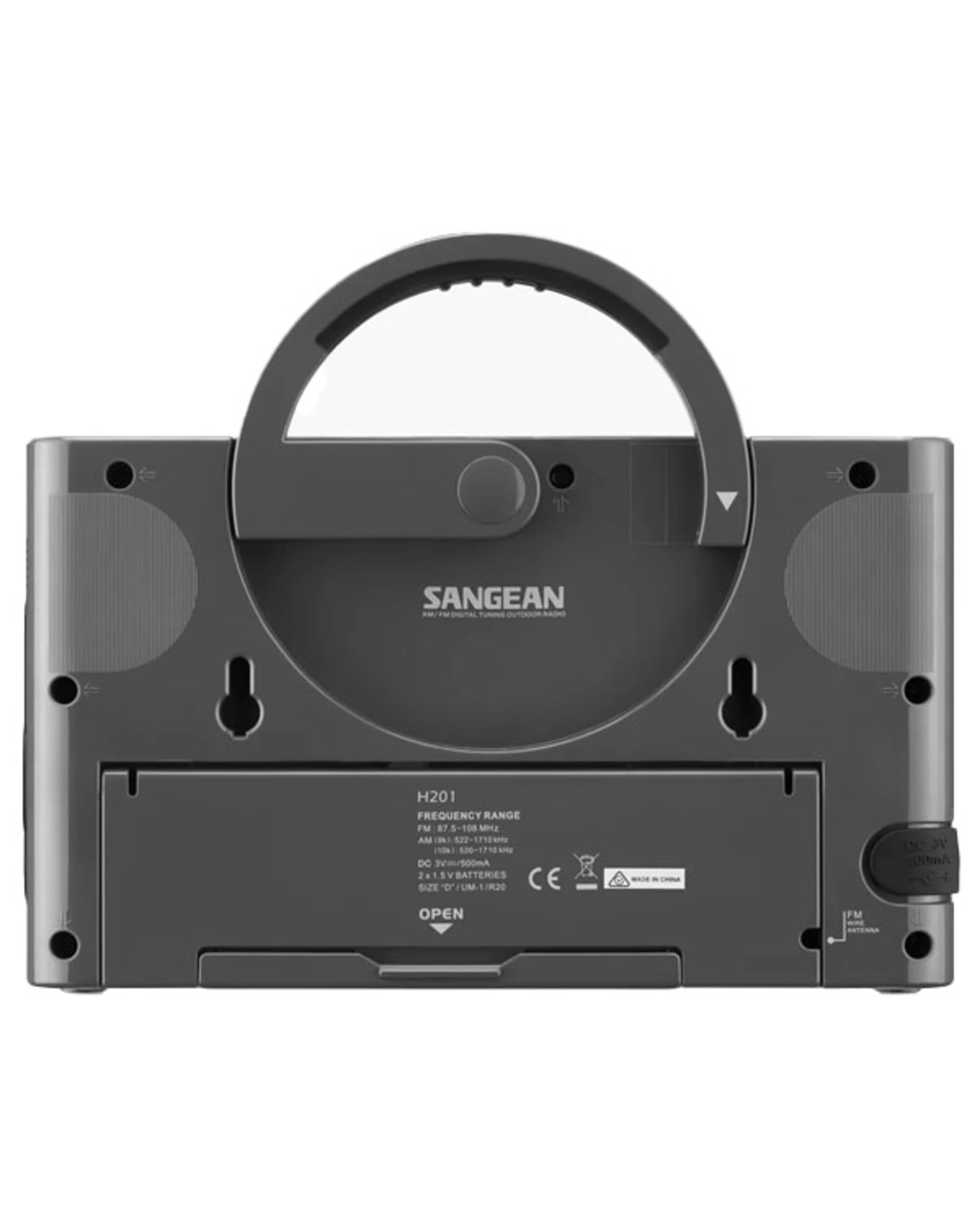 4 Sangean H-201DG AM/FM WP Radio - Dark Grey, 4 of 5
