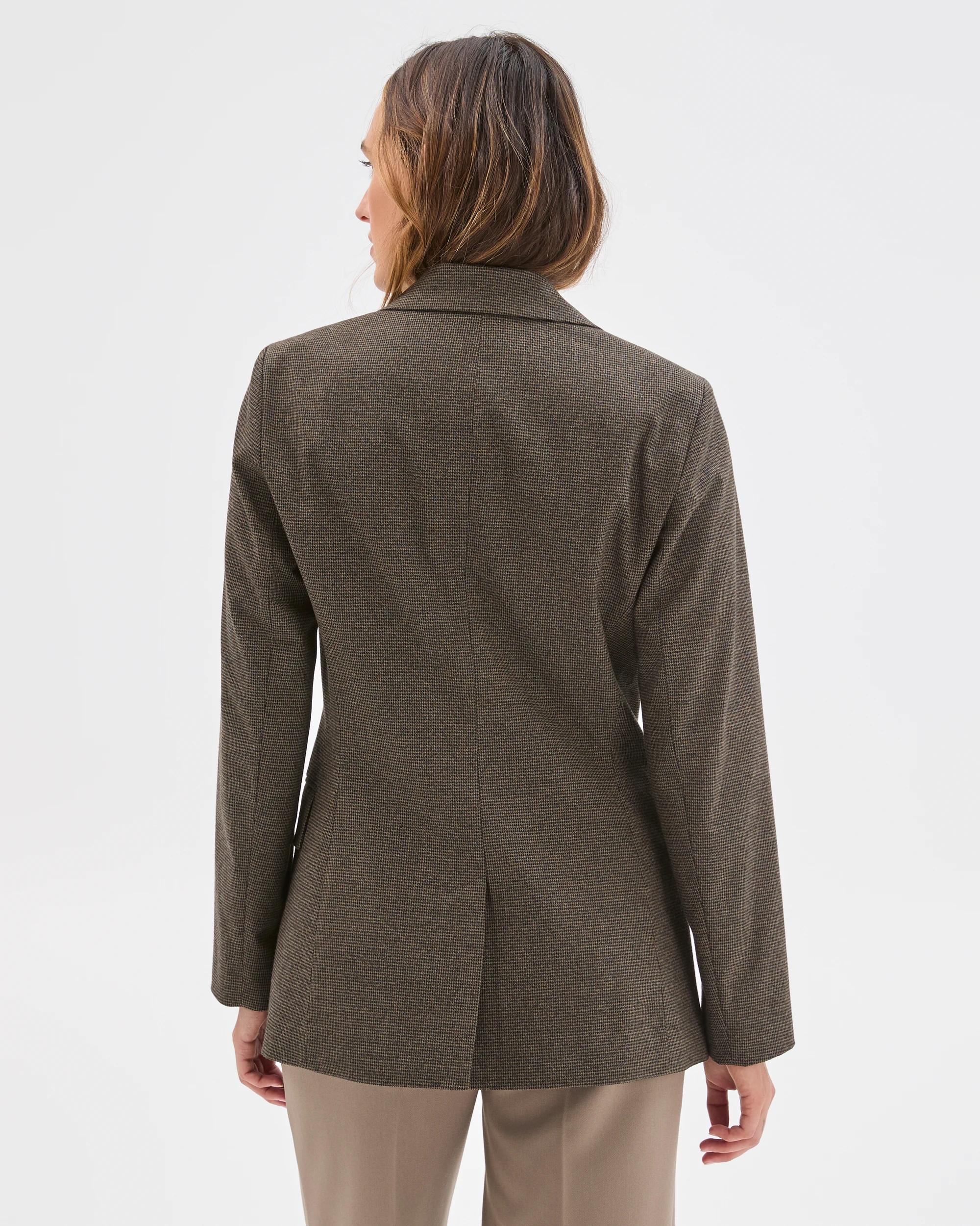 5 Target Woman Preview Double Houndstooth Blazer BROWN, 5 of 7