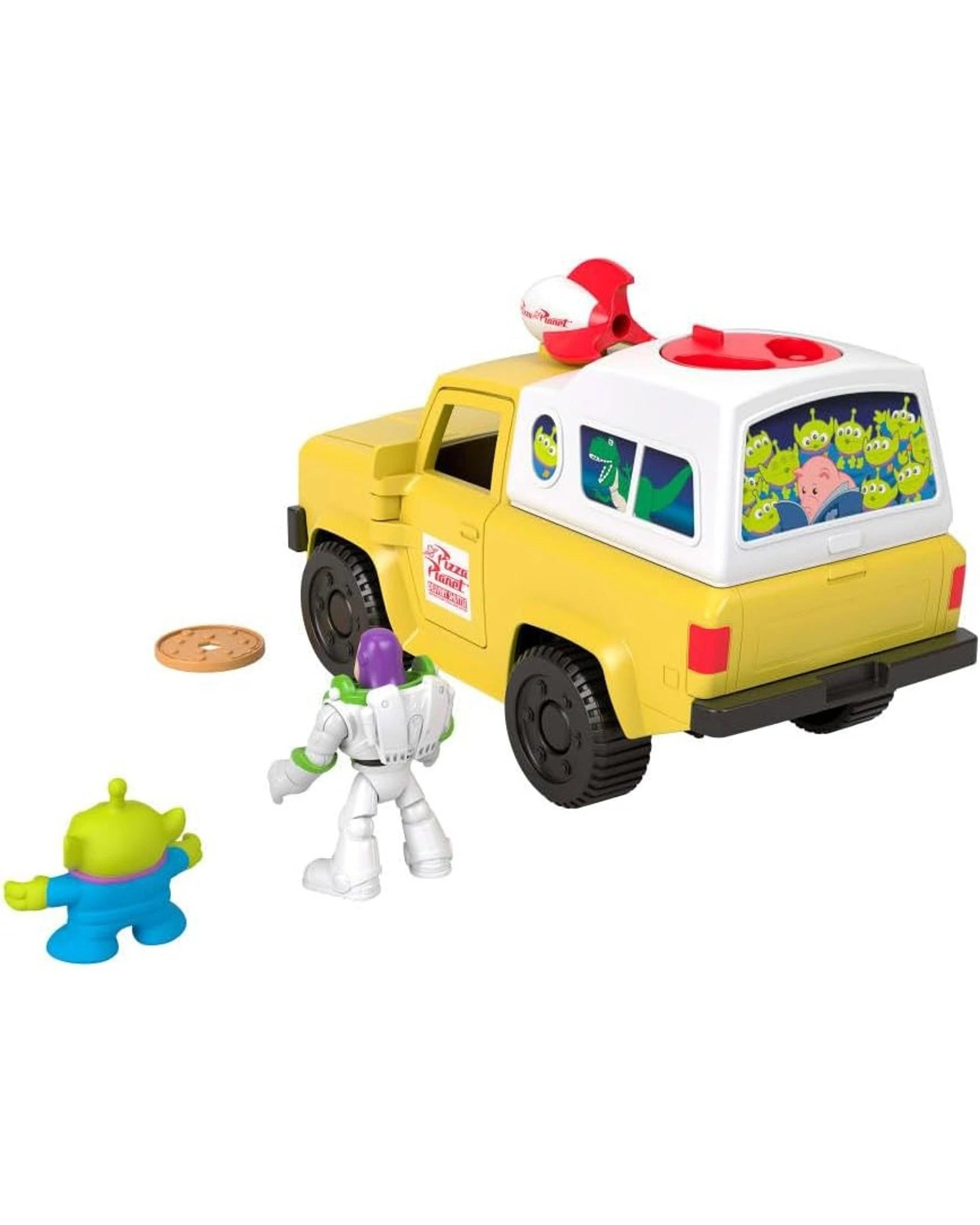 9 Fisher-Price Imaginext Disney Pixar Toy Story Buzz and Pizza Planet Truck Disc Launcher Vehicle, 9 of 10