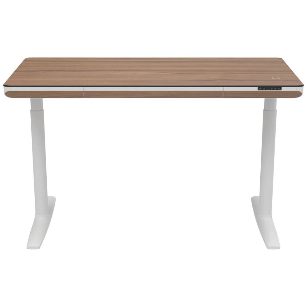 2 Helsinki Electric Sit Stand Desk 1400mm Walnut/White Desks, Tables and Workstations, 2 of 10