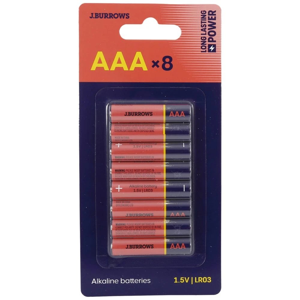 1 J.Burrows AAA Batteries 8 Pack, 1 of 6
