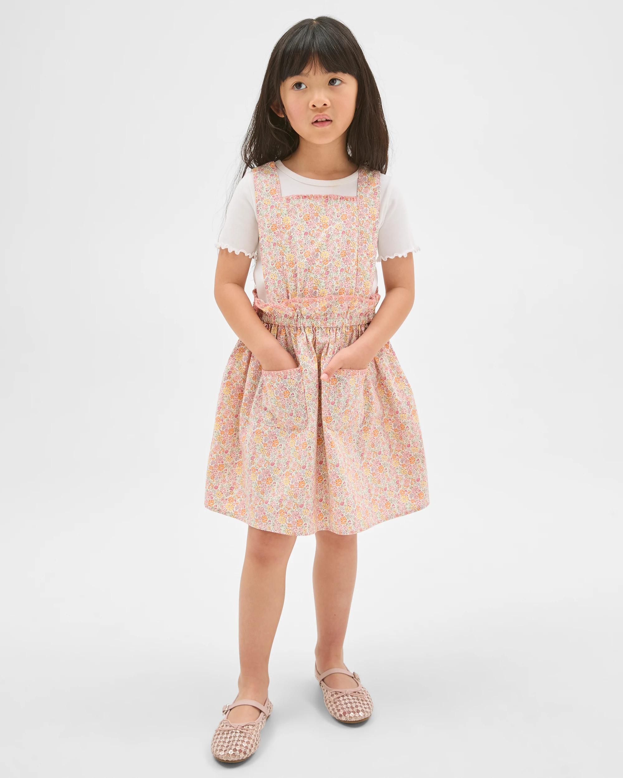 1 Target Kids Australian Cotton Woven Apron Dress DITSY MULTI, 1 of 7