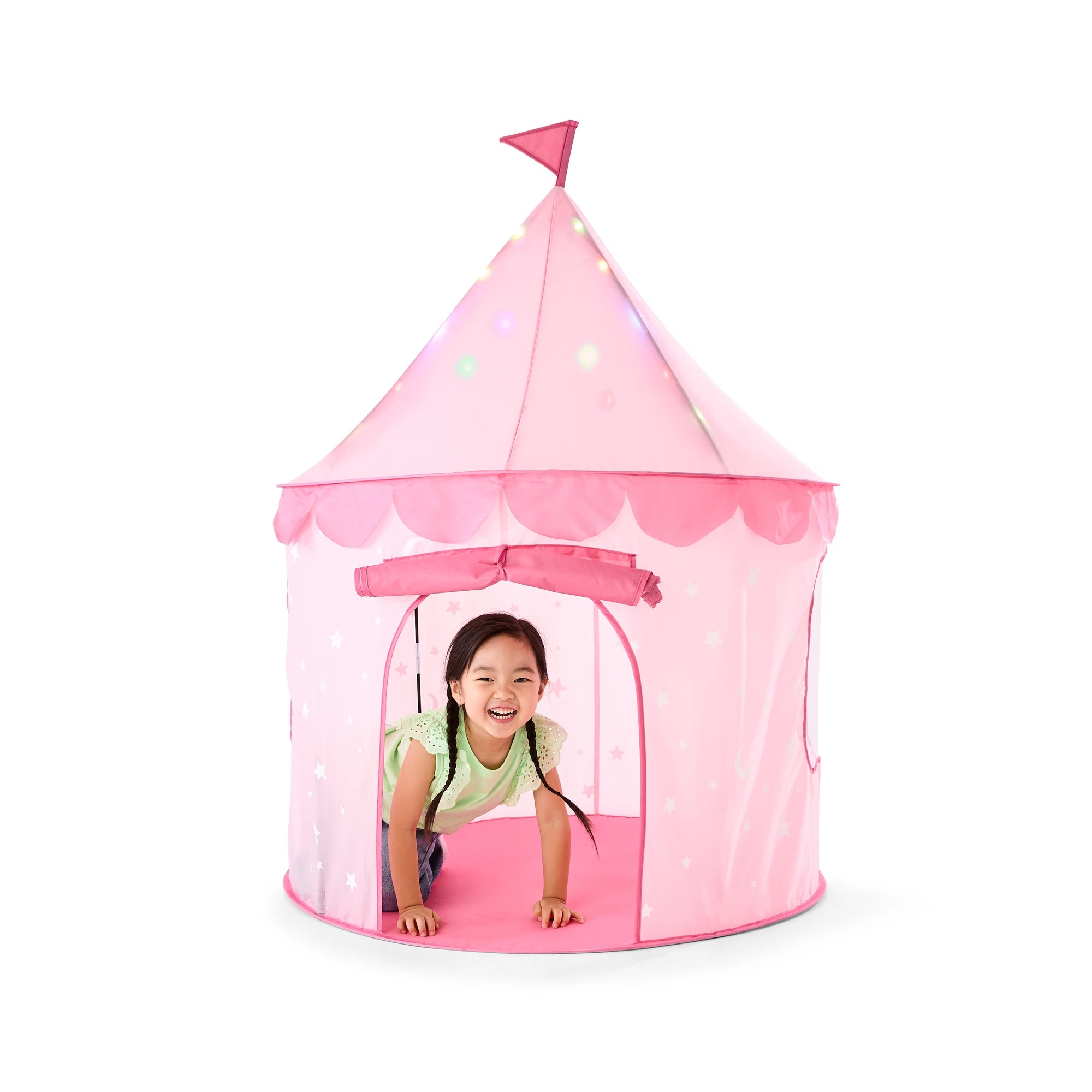 1 Light Up Play Tent - Pink, 1 of 10