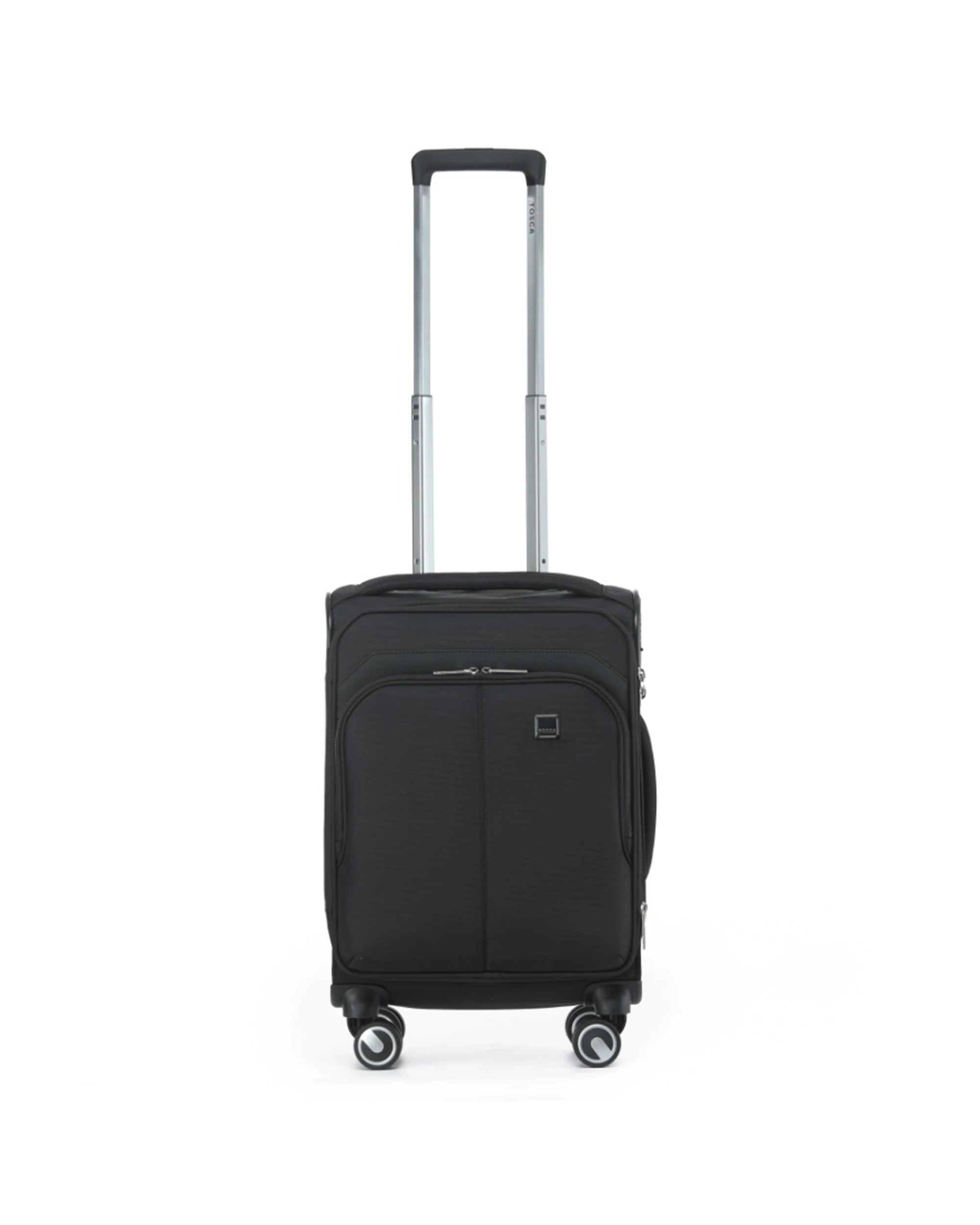 2 Tosca 3pc Grange Lockable Trolley Travel Suitcase Luggage Set Expandable - Black, 2 of 6