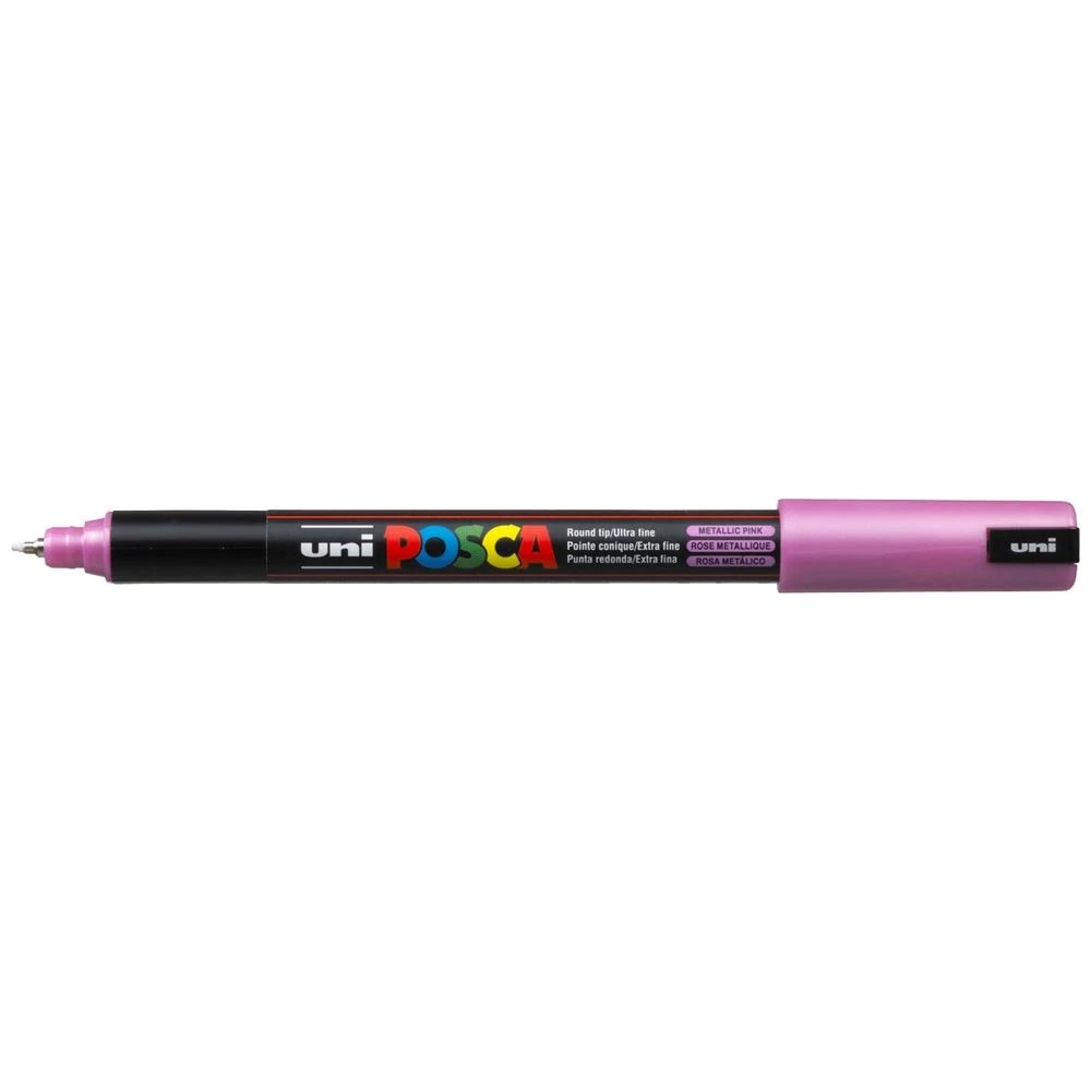 1 POSCA PC 1MR Paint Marker Metallic Pink, 1 of 6