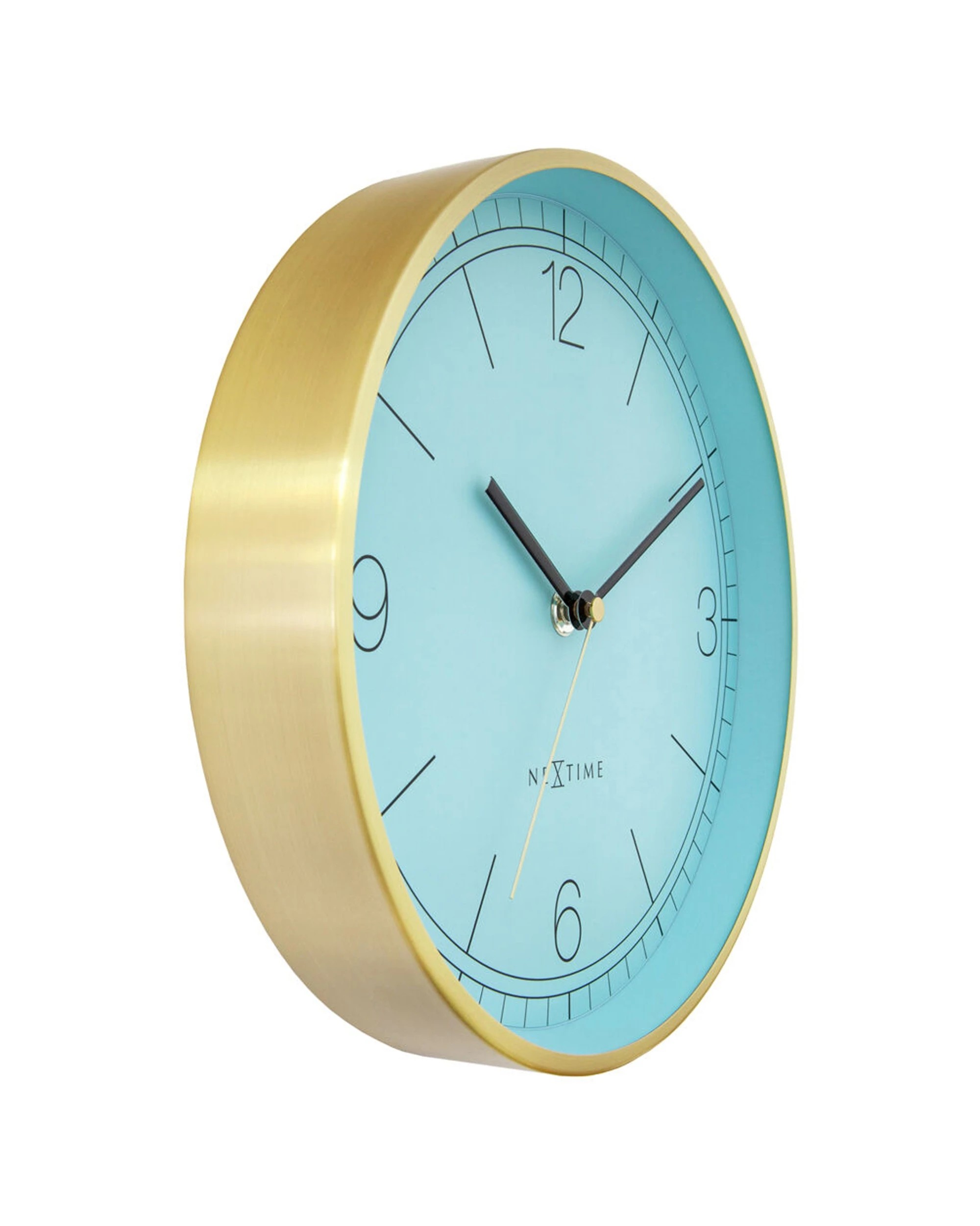2 NEXTIME Bolero Silent Wall Clock Brushed Metal Case 25cm - Multi, 2 of 5