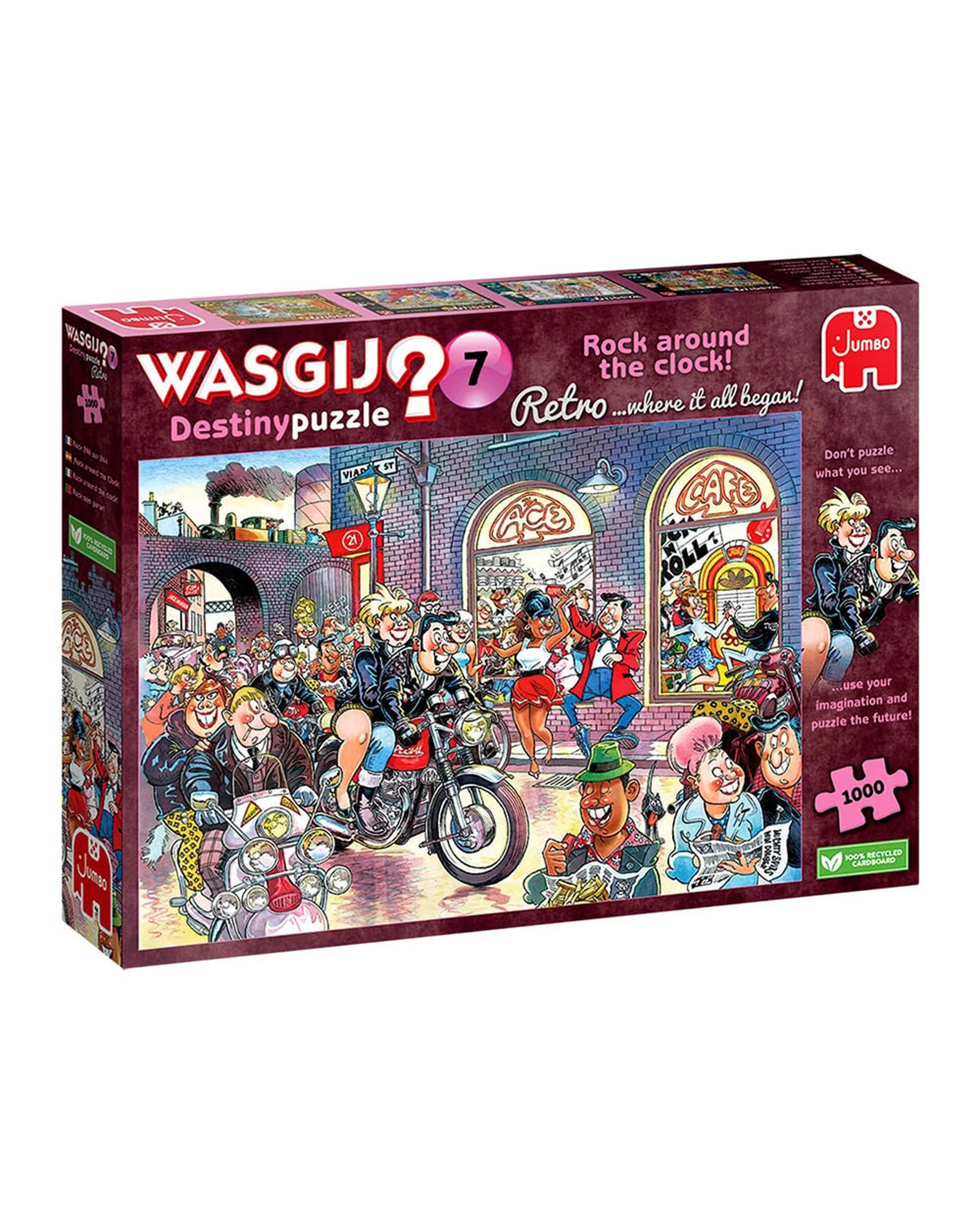 1 Wasgij Retro Destiny #7 Rock Around the Clock 1000 Piece Jigsaw Puzzle, 1 of 1