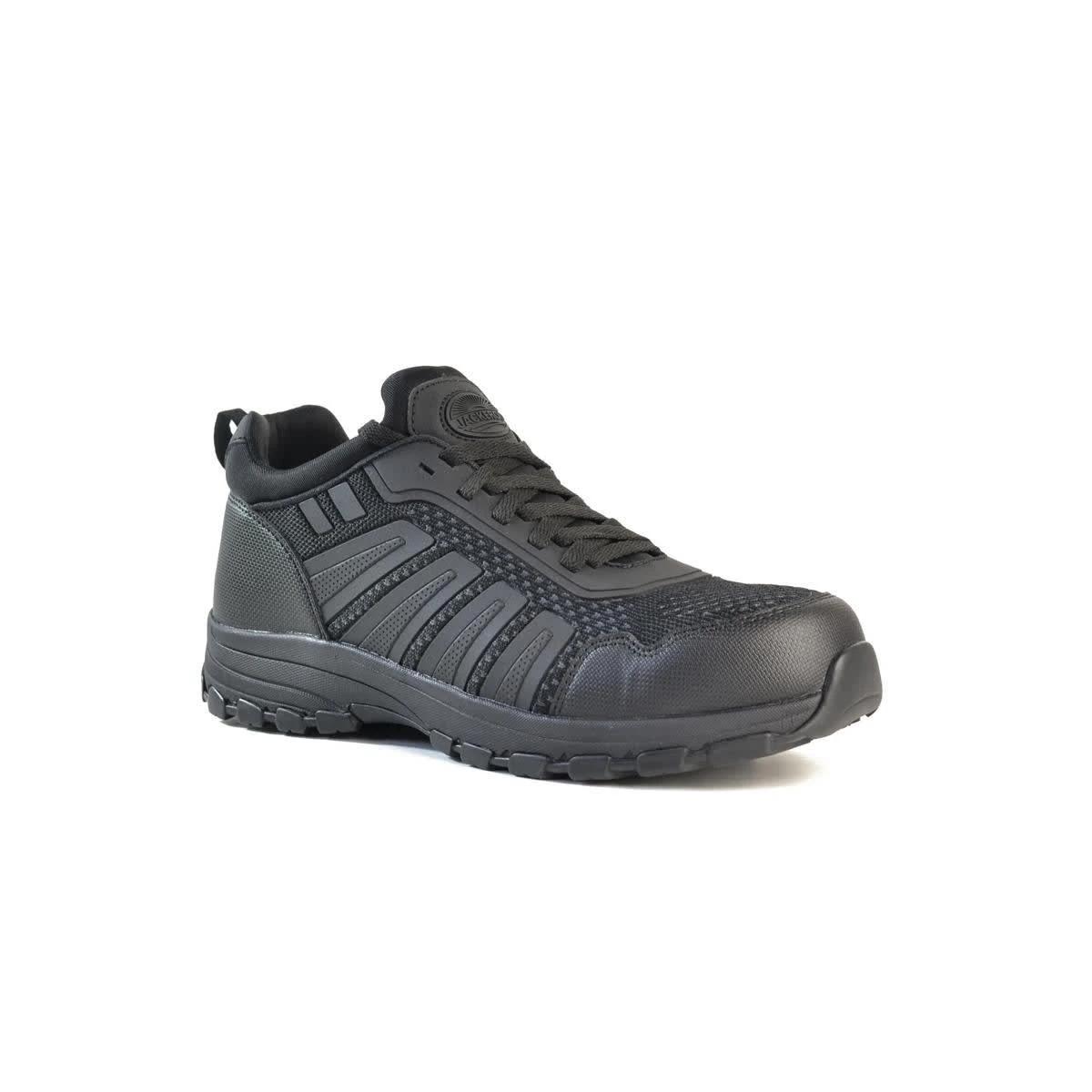 1 Safety Toe Lace Up Joggers BLACK, 1 of 6