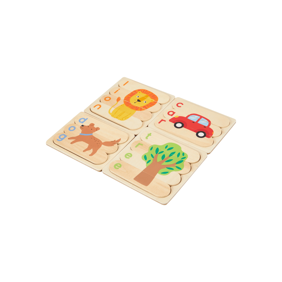 3 Wooden Simple Words Puzzle, 3 of 6