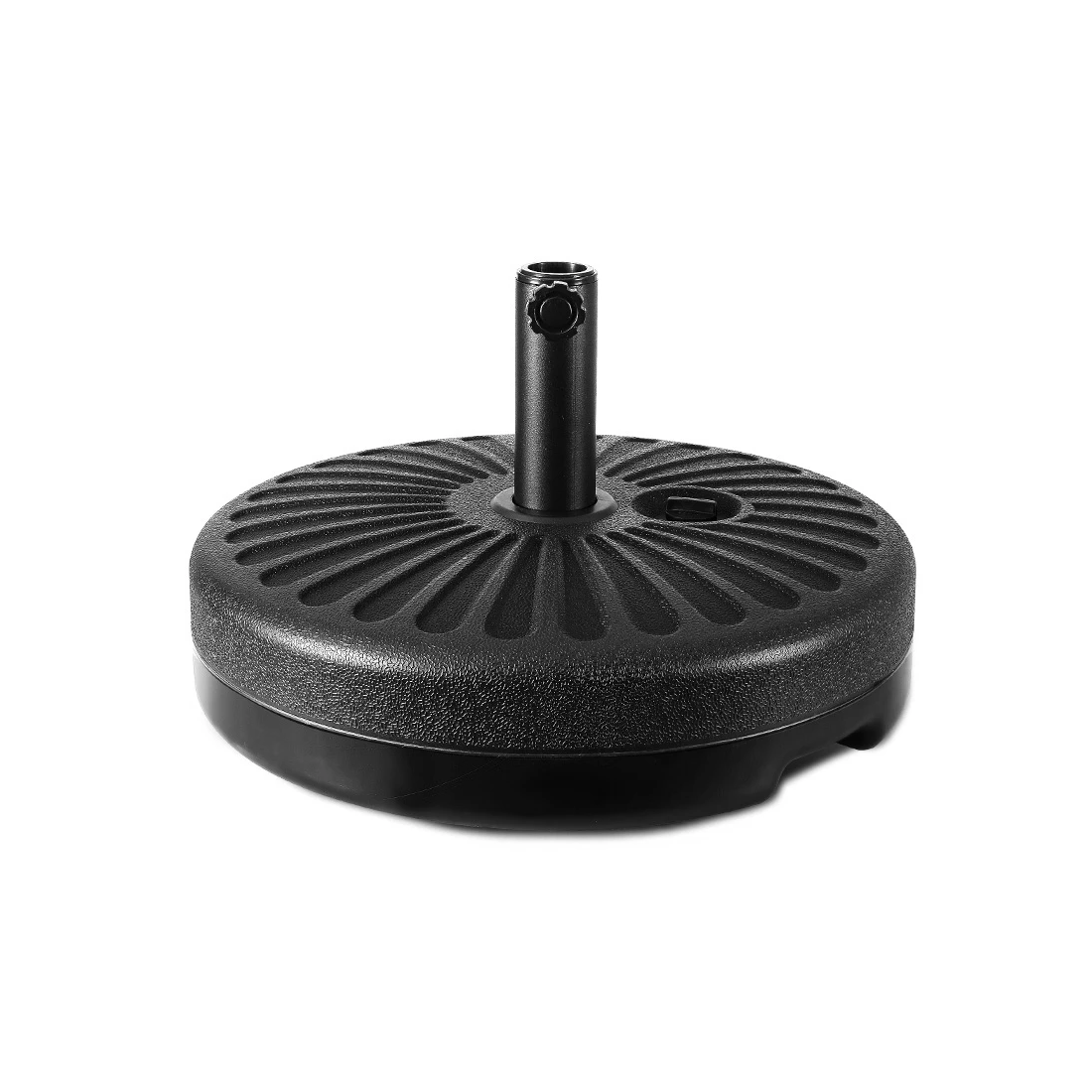 1 Instahut 51cm Outdoor Umbrella Base Round Stand Pod - Black, 1 of 2