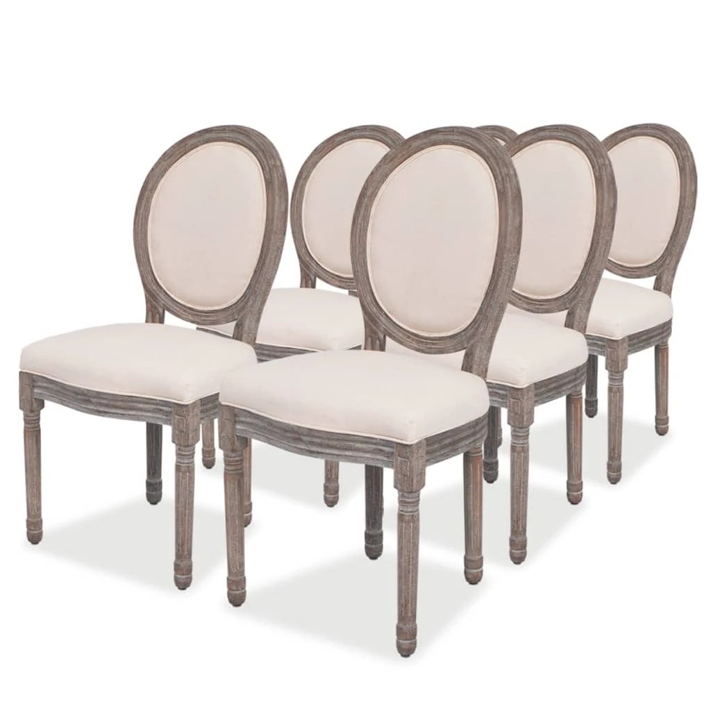 1 Vidaxl Dining Chair Dining Room Chair - Beige, 1 of 7