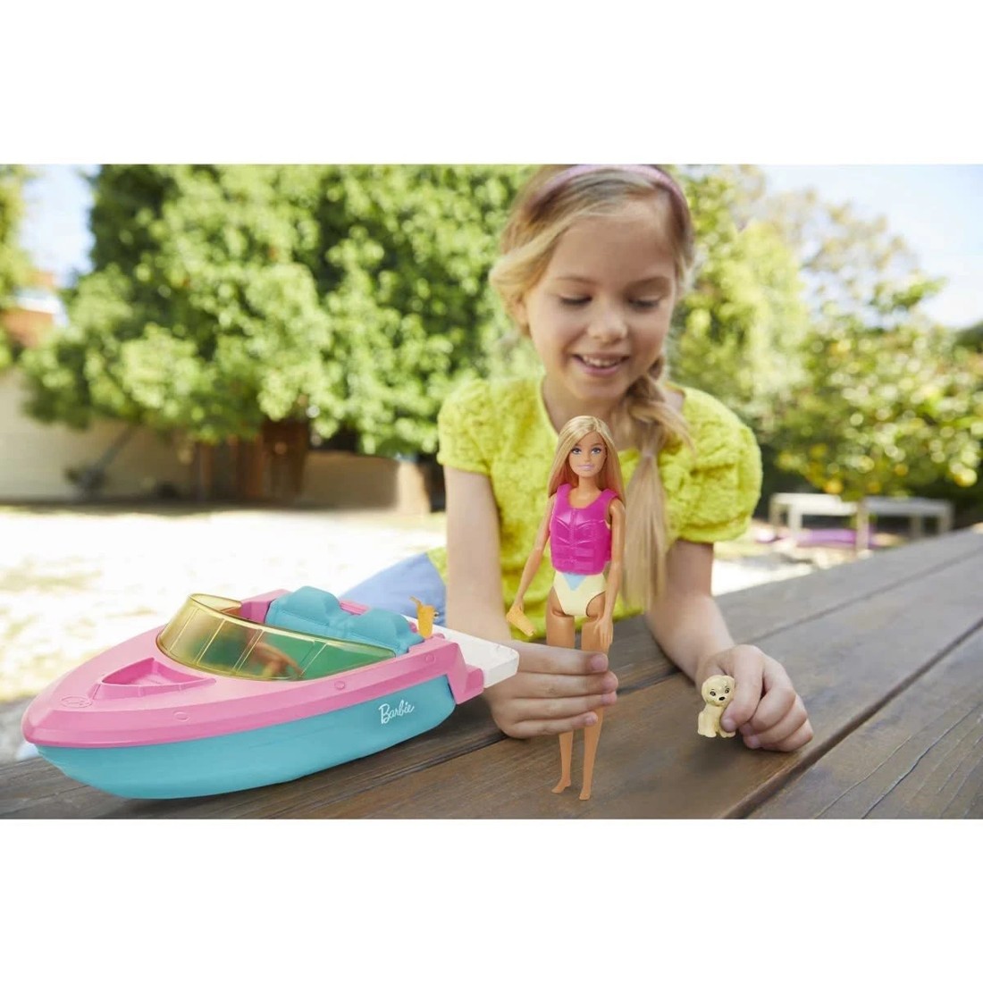6 Barbie Doll and Boat with Puppy and Accessories, 6 of 6