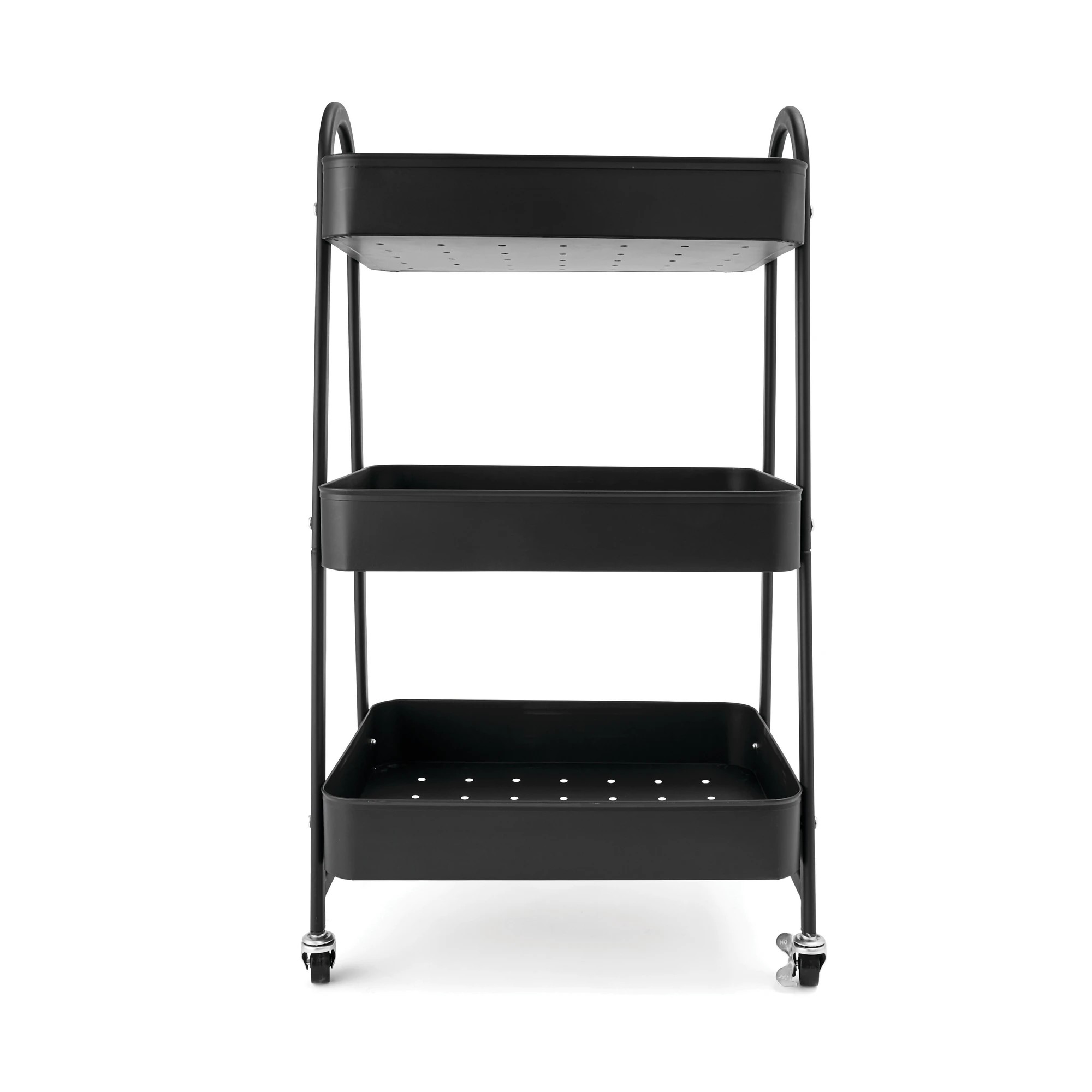 4 Black 3 Tier Trolley, 4 of 8