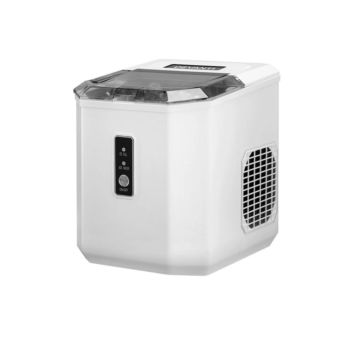 1 Devanti  Ice Maker Machine Portable Ice Cube Tray Bar Countertop - White, 1 of 7