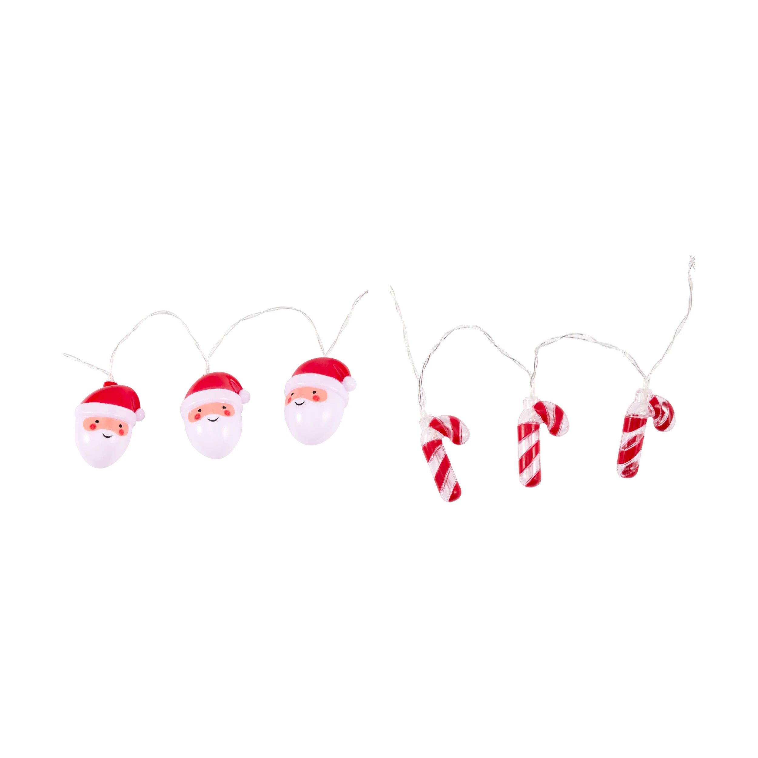 4 Battery Operated 10 LED Novelty String Lights - Assorted, 4 of 7
