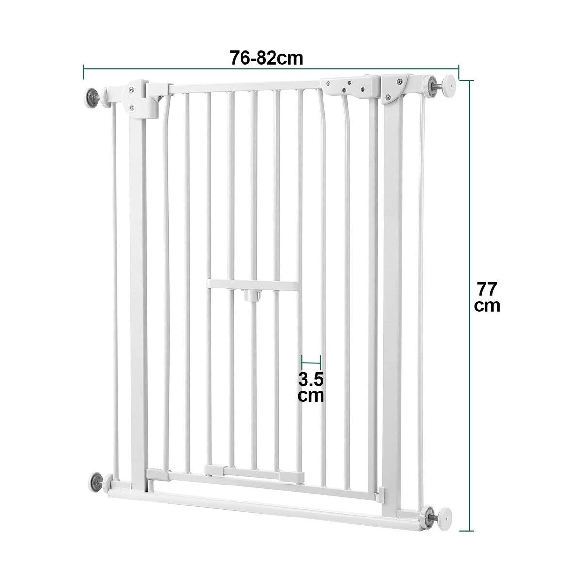 2 Pet Scene Dog Safety Gate Pet Fence Barrier Security Guard Adjustable, 2 of 3