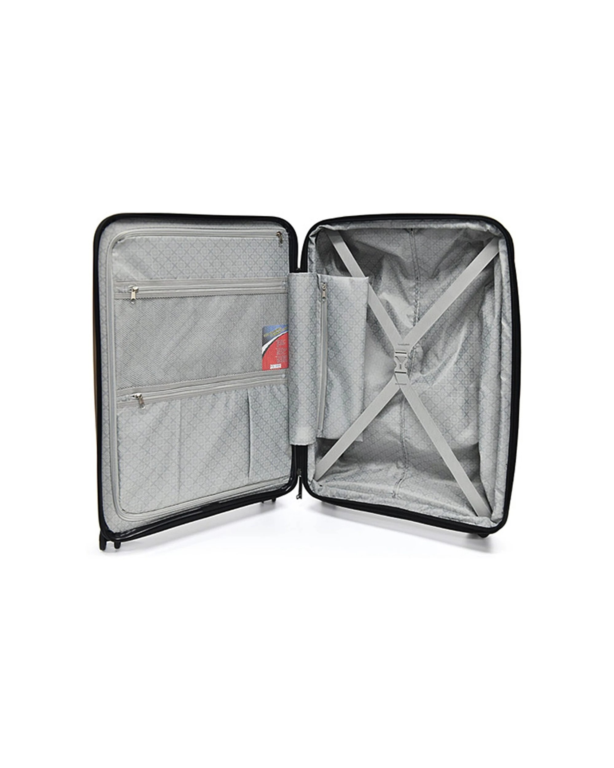 3 Tosca Space X 25" Trolley Checked Luggage Travel Suitcase - Black, 3 of 5