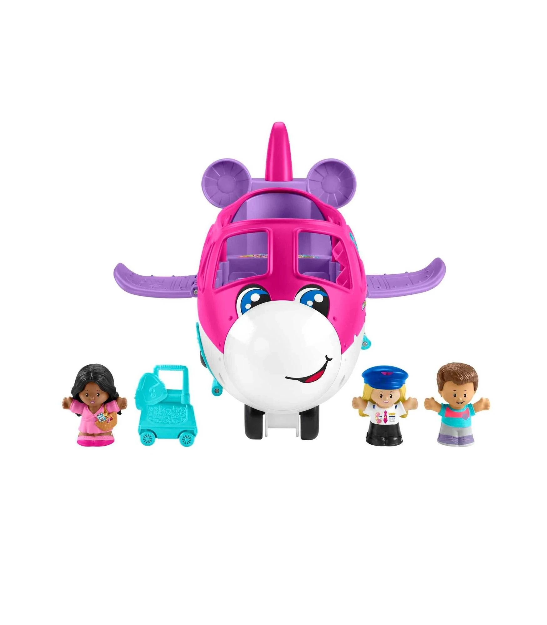 4 Barbie Little People Dream Plane - Pink, 4 of 7