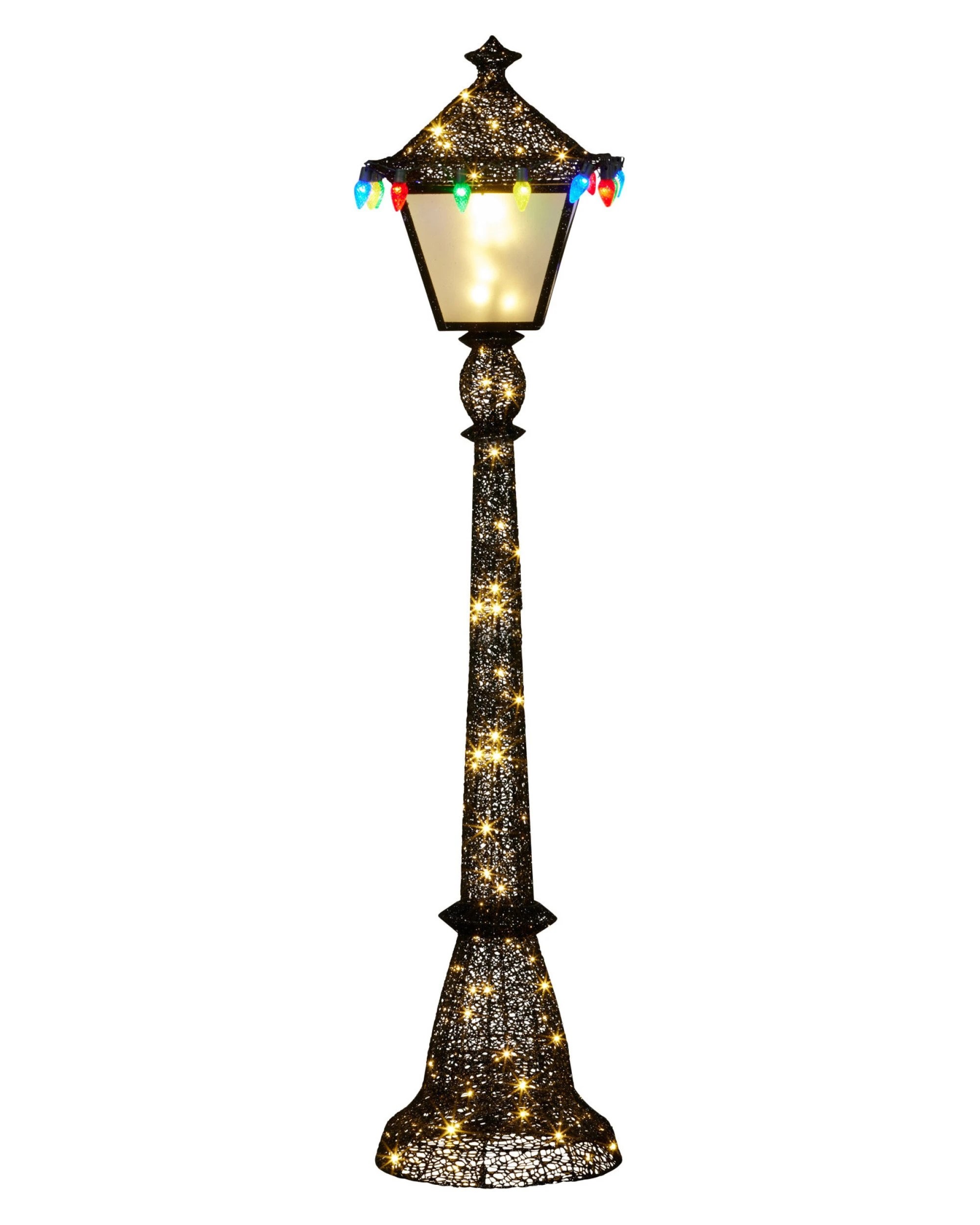 1 Christabelle 1.8m Christmas Lamp Post Indoor Outdoor Display Decoration Led Lights Front Yard Lawn Statue Ornament, 1 of 8