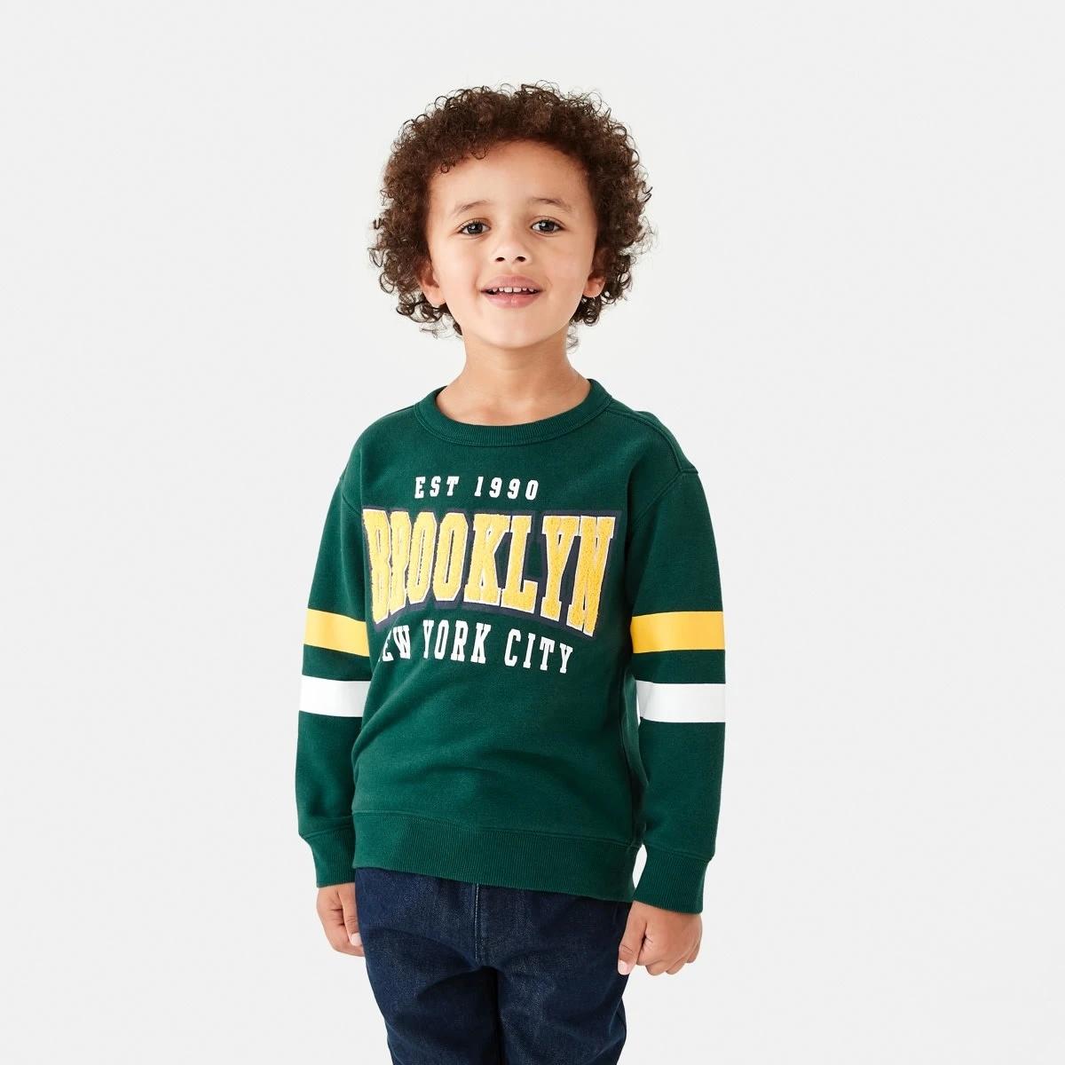 1 Varsity Crew Sweatshirt Vars Green, 1 of 8