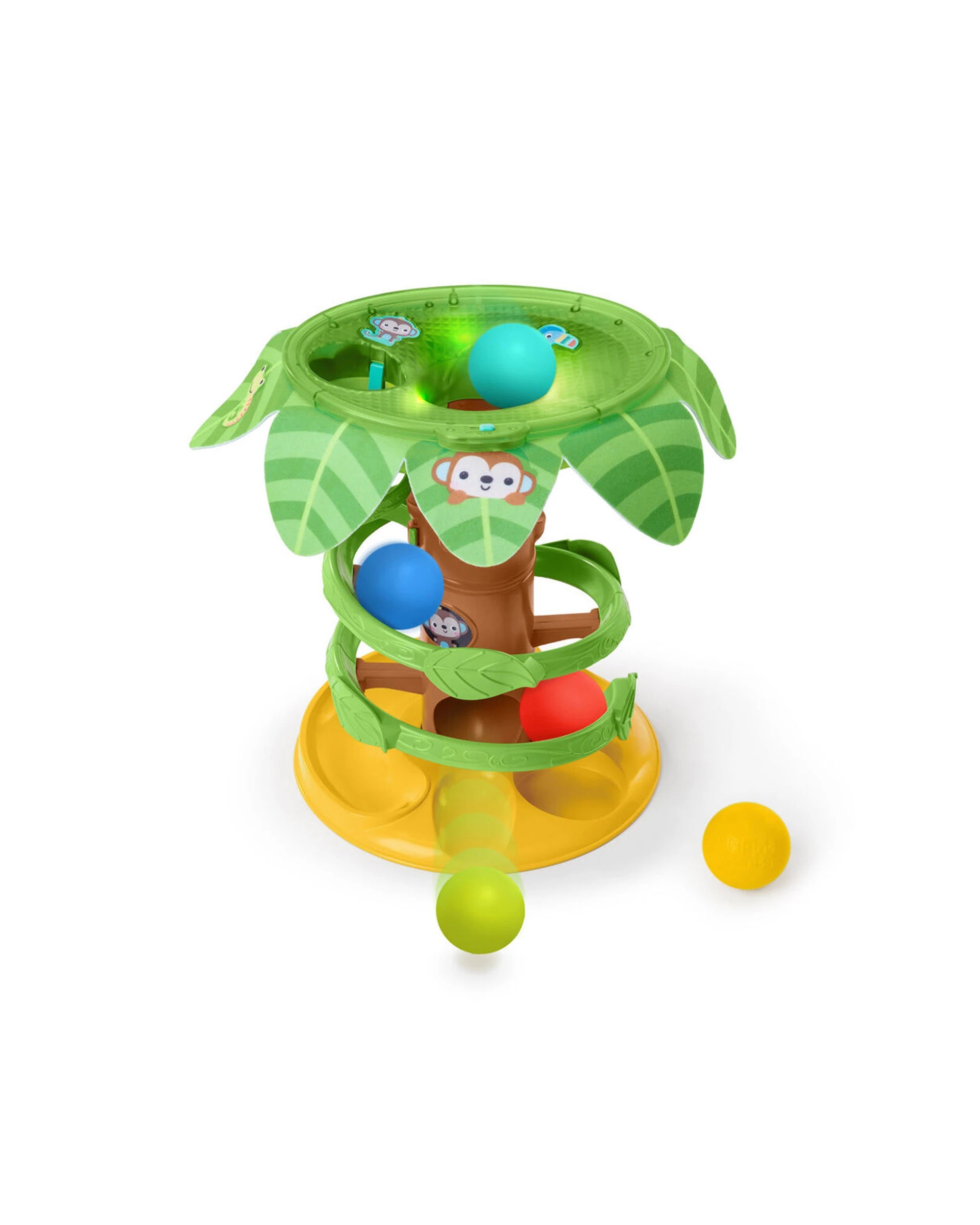 1 Bright Starts Tropical Twirl Ball Baby Toy Lights And Sounds 6 Months Plus - Multi, 1 of 3