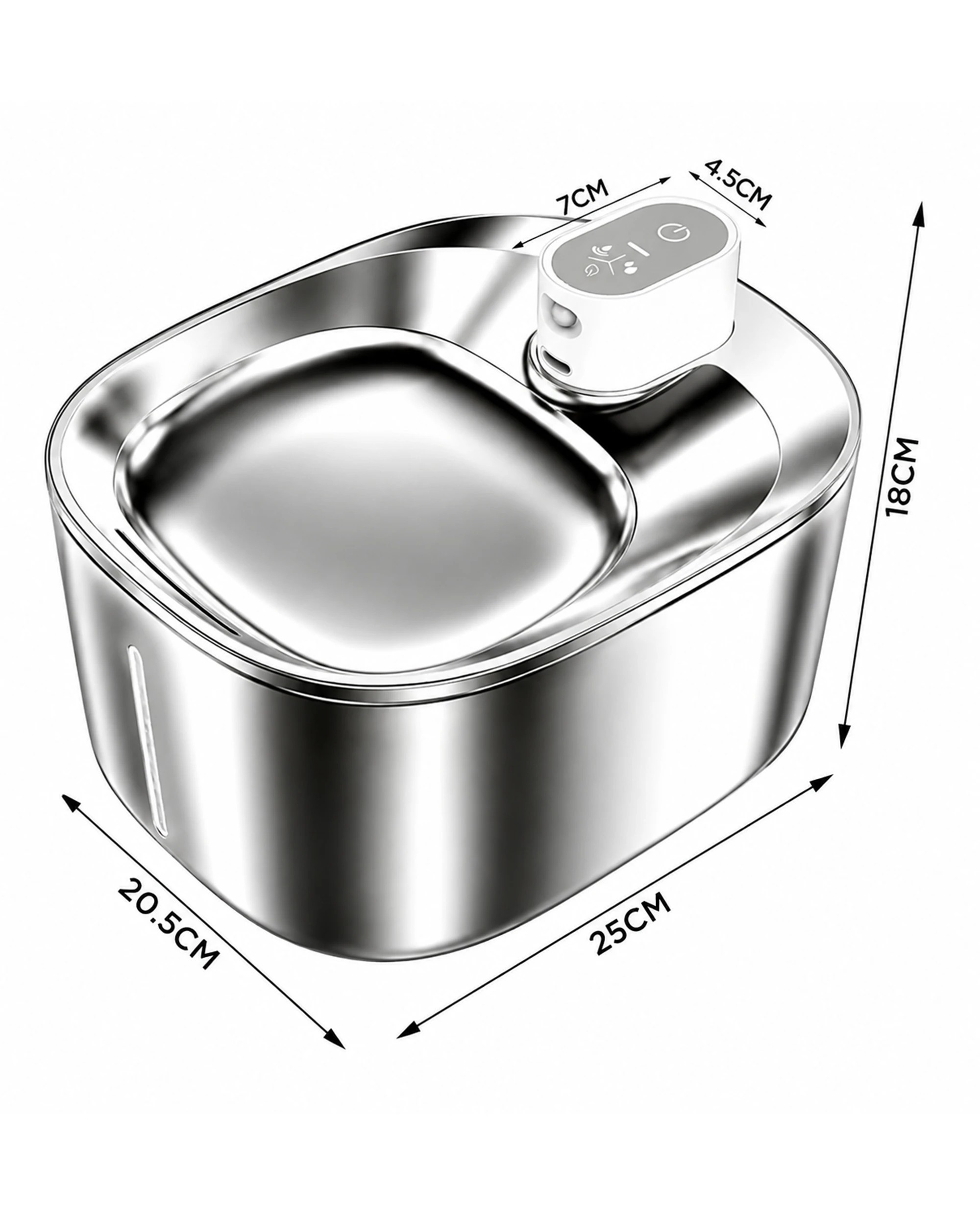 9 Advwin Automatic Pet Water Fountain 4L Wireless Stainless Steel, 9 of 9