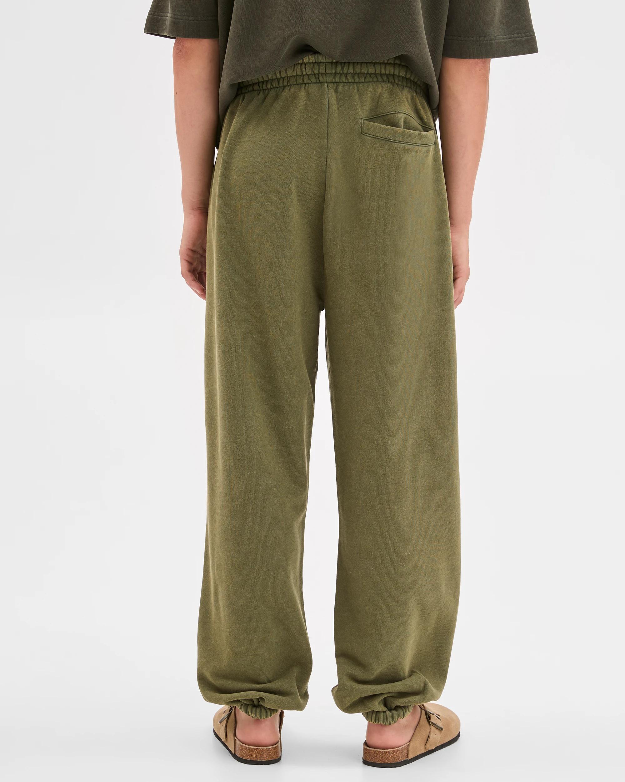 6 Commons Australian Cotton Blend Heavyweight Cuffed Trackpants KHAKI, 6 of 6