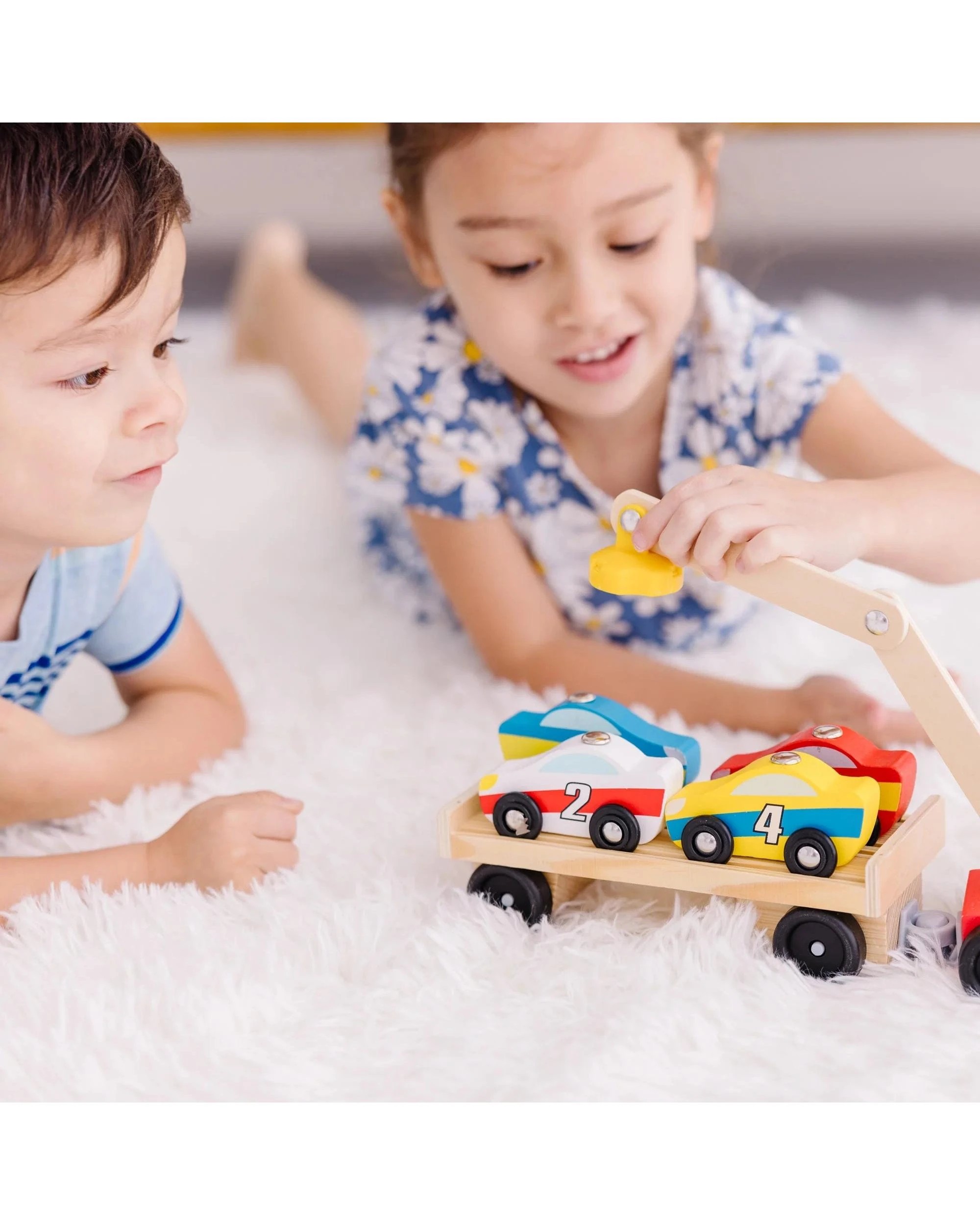7 Melissa and Doug Magnetic Car Loader Playset, 7 of 8
