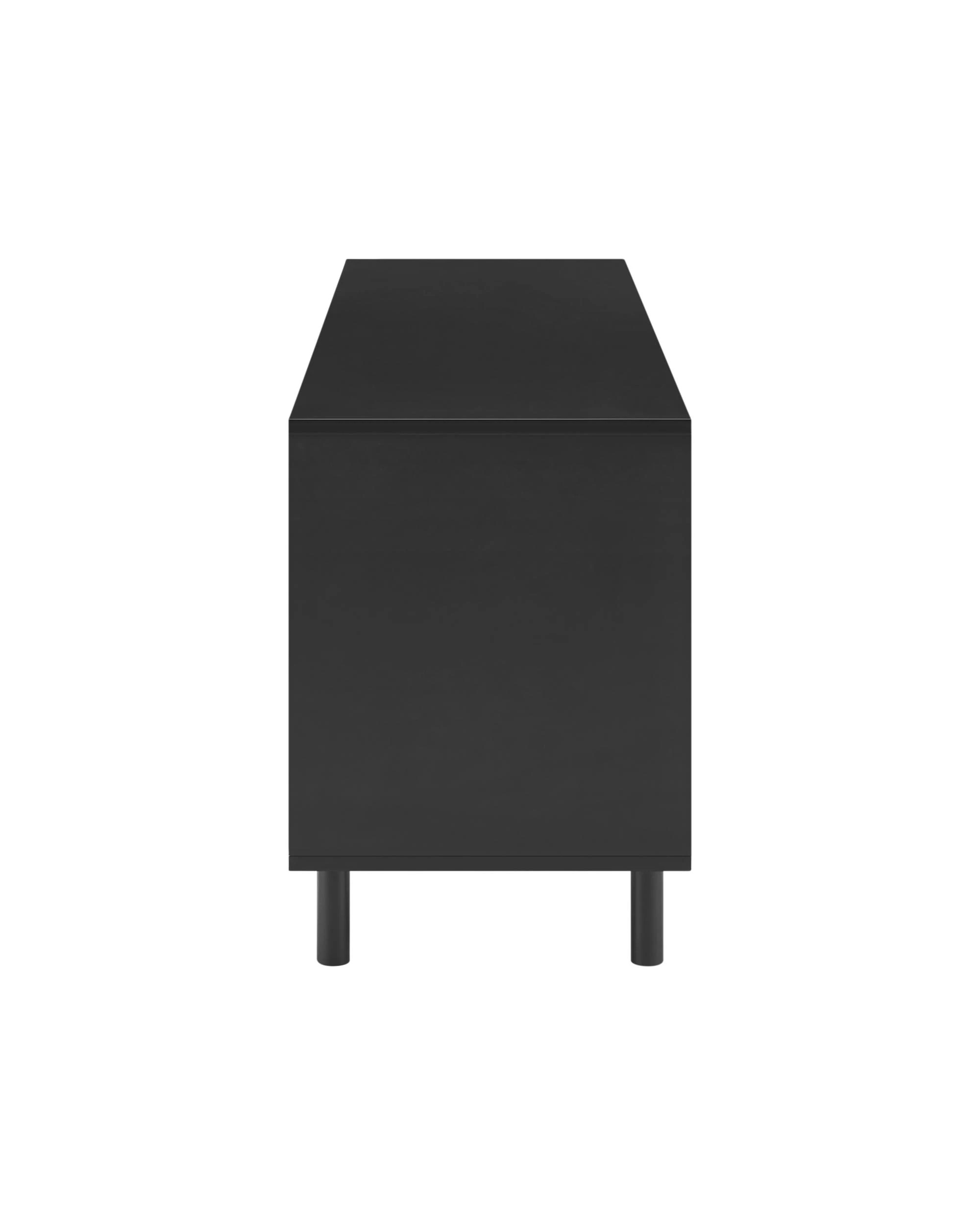 5 Kodu Lowline TV Entertainment Unit 4 Doors - Black, 5 of 9