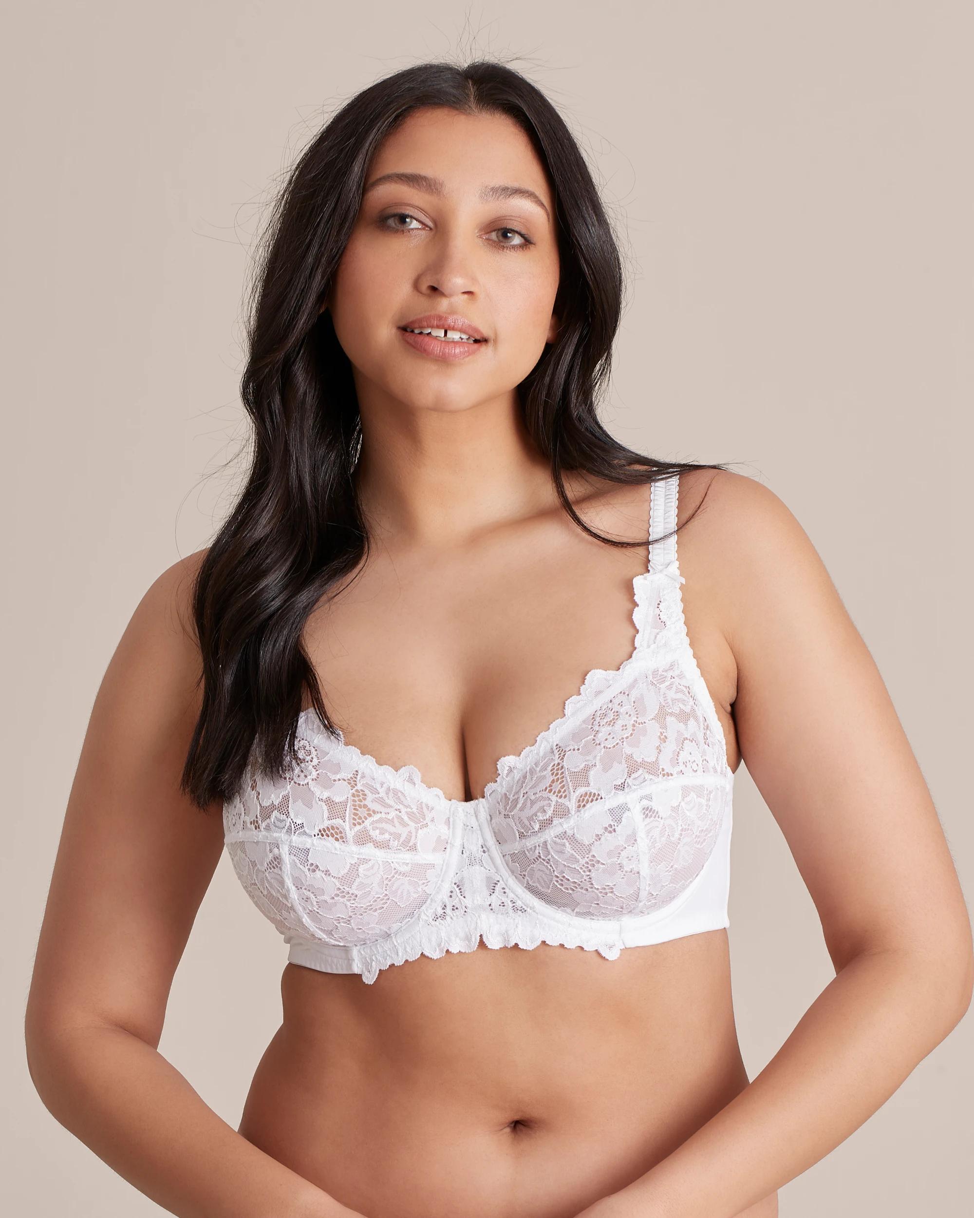 1 Target Fuller Figure Cup Soft Lace Underwire Bra WHITE, 1 of 10