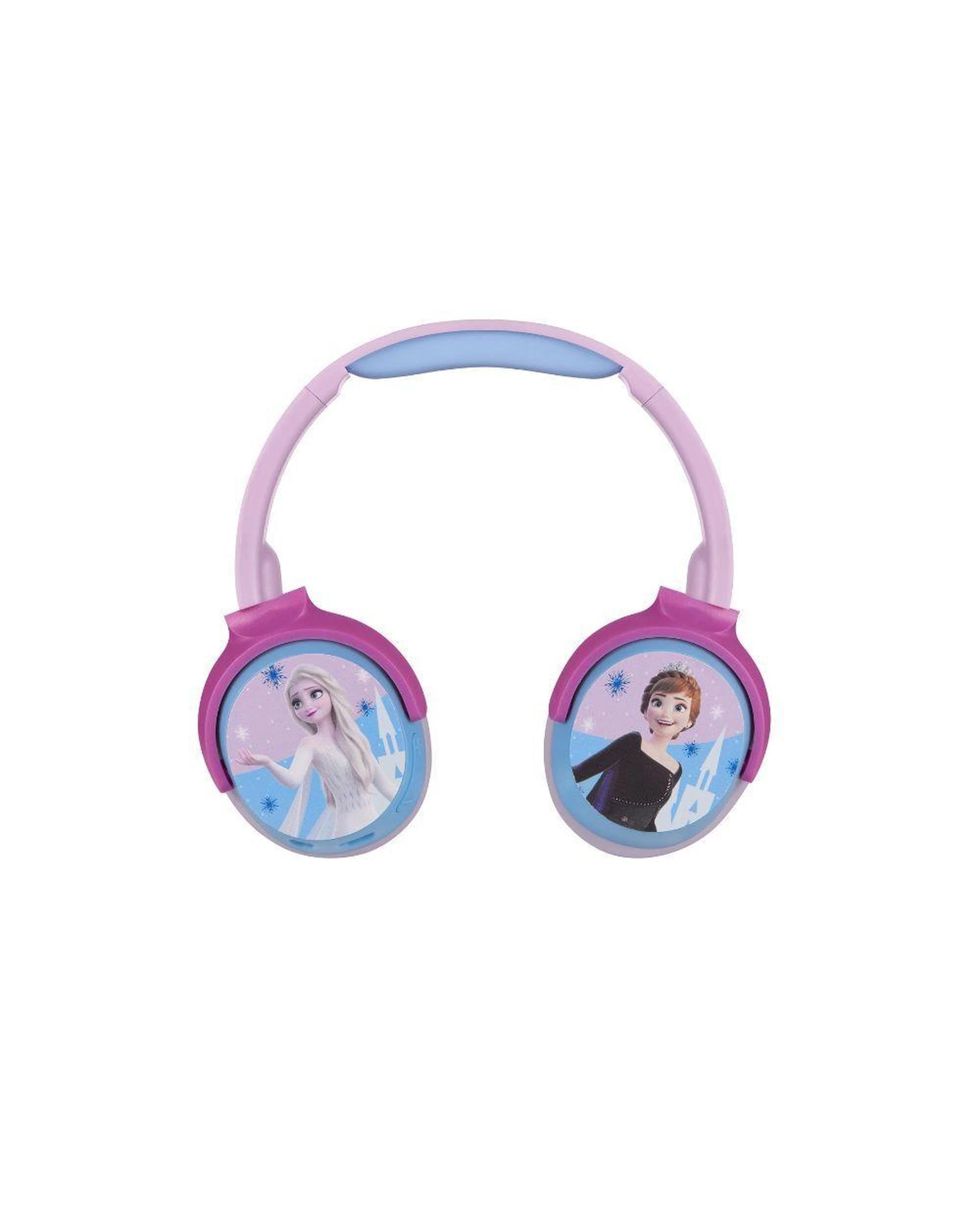 2 Disney Frozen Kids Bluetooth Headphones Volume Limit Light Blue, 2 of 8