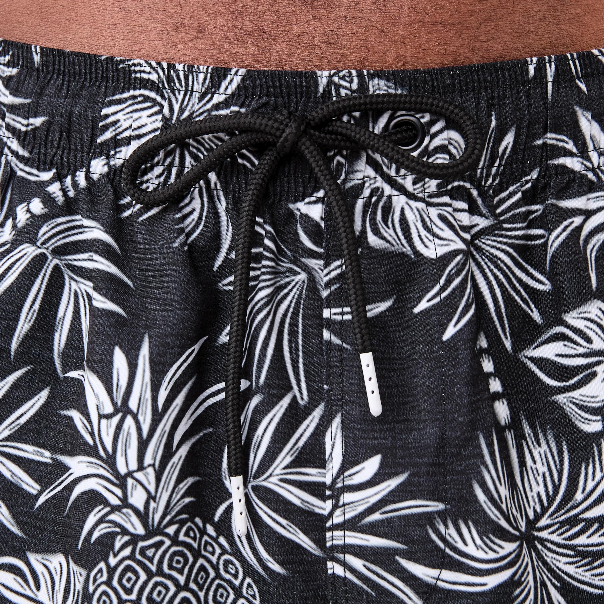 4 Regular Print Boardshorts Blk Pineap, 4 of 6