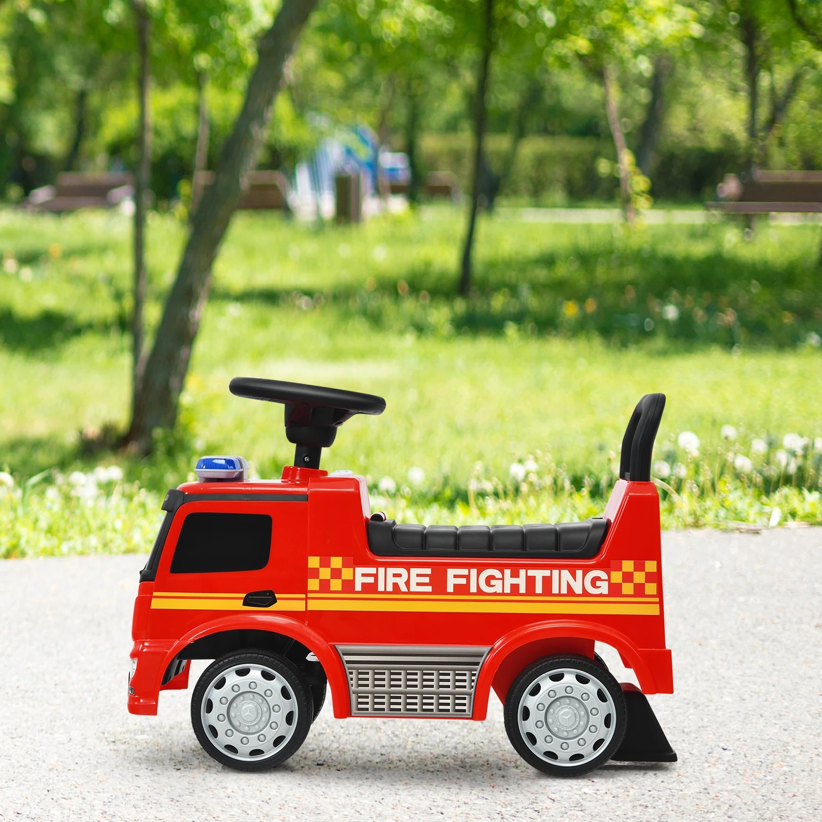 6 Costway Mercedes Benz Licensed Ride On Push Car  Scooter, 6 of 6