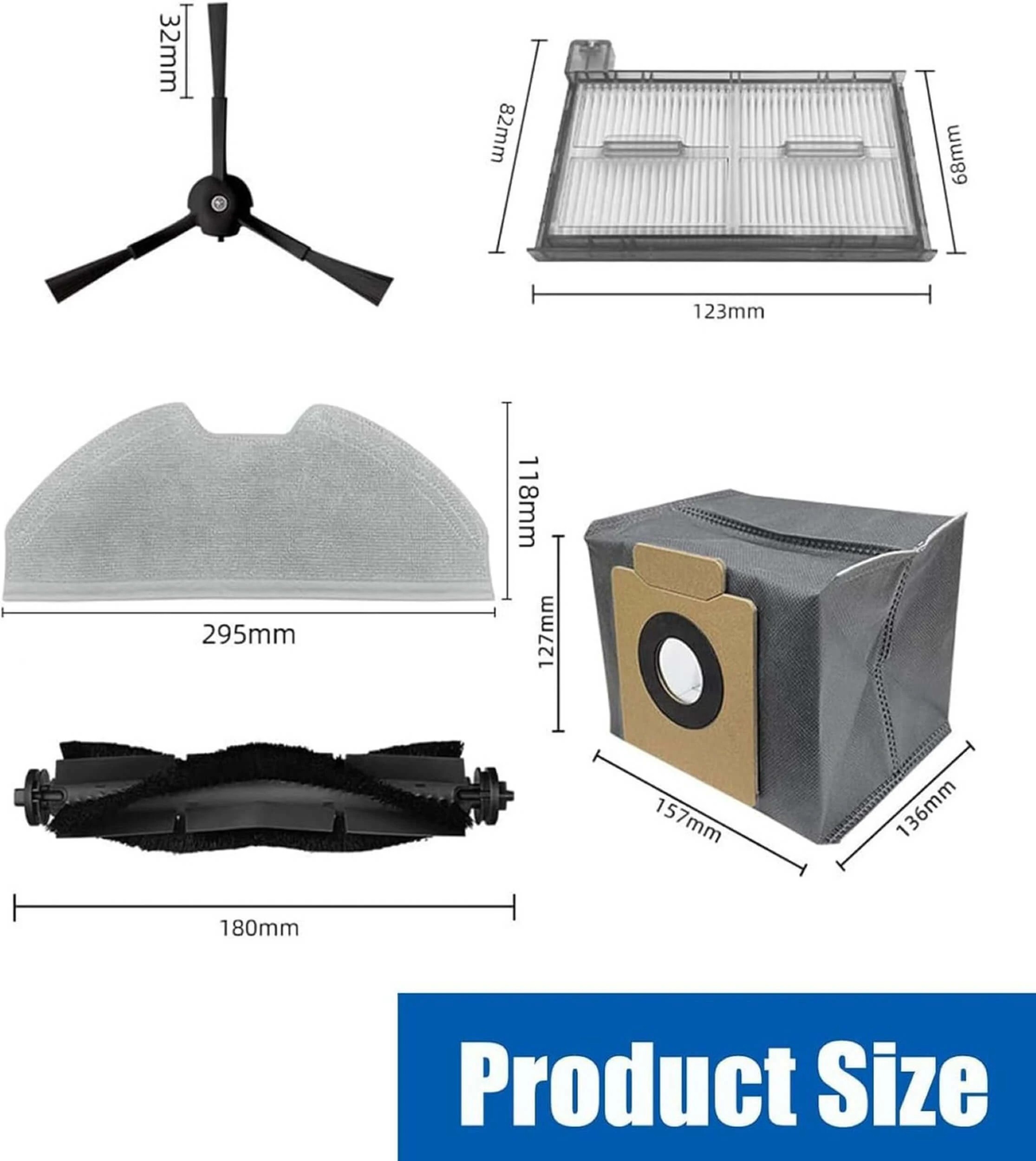3 Hygieia Mega Bundle Kit For Eufy Robovac X8 Pro SES Series - Grey, 3 of 3