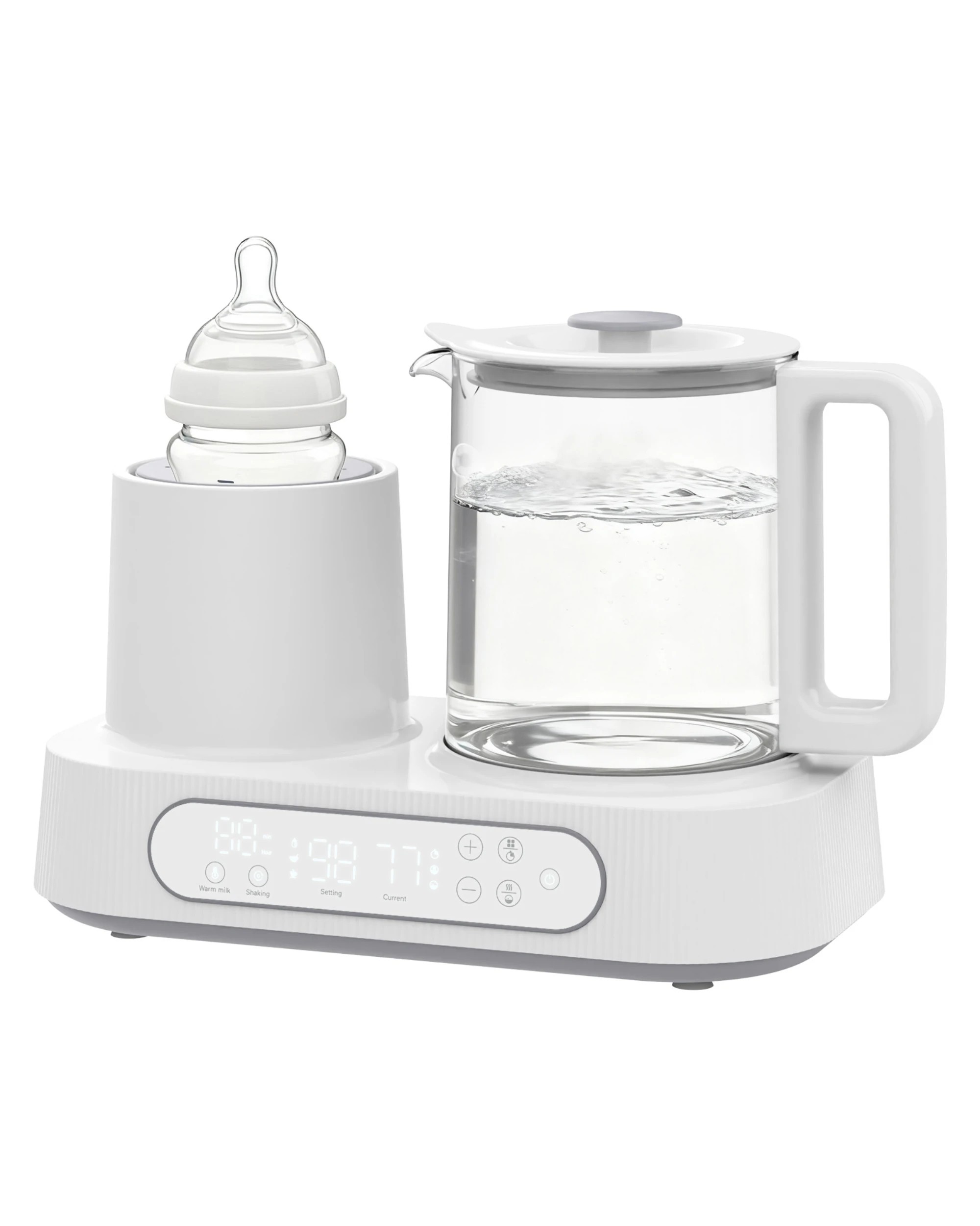 4 Advwin Baby Bottle Warmer and One Click Milk Shaker - White, 4 of 6
