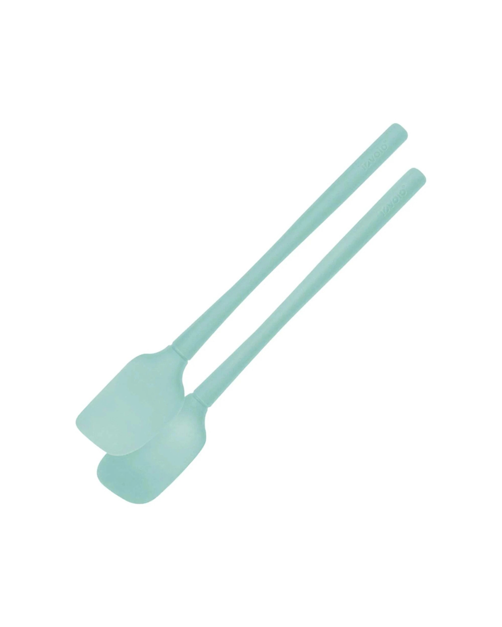 1 Tovolo 2pc Flex-Core All Silicone Mini Spatula Baking Utensil Heat Safe - Blue, 1 of 1