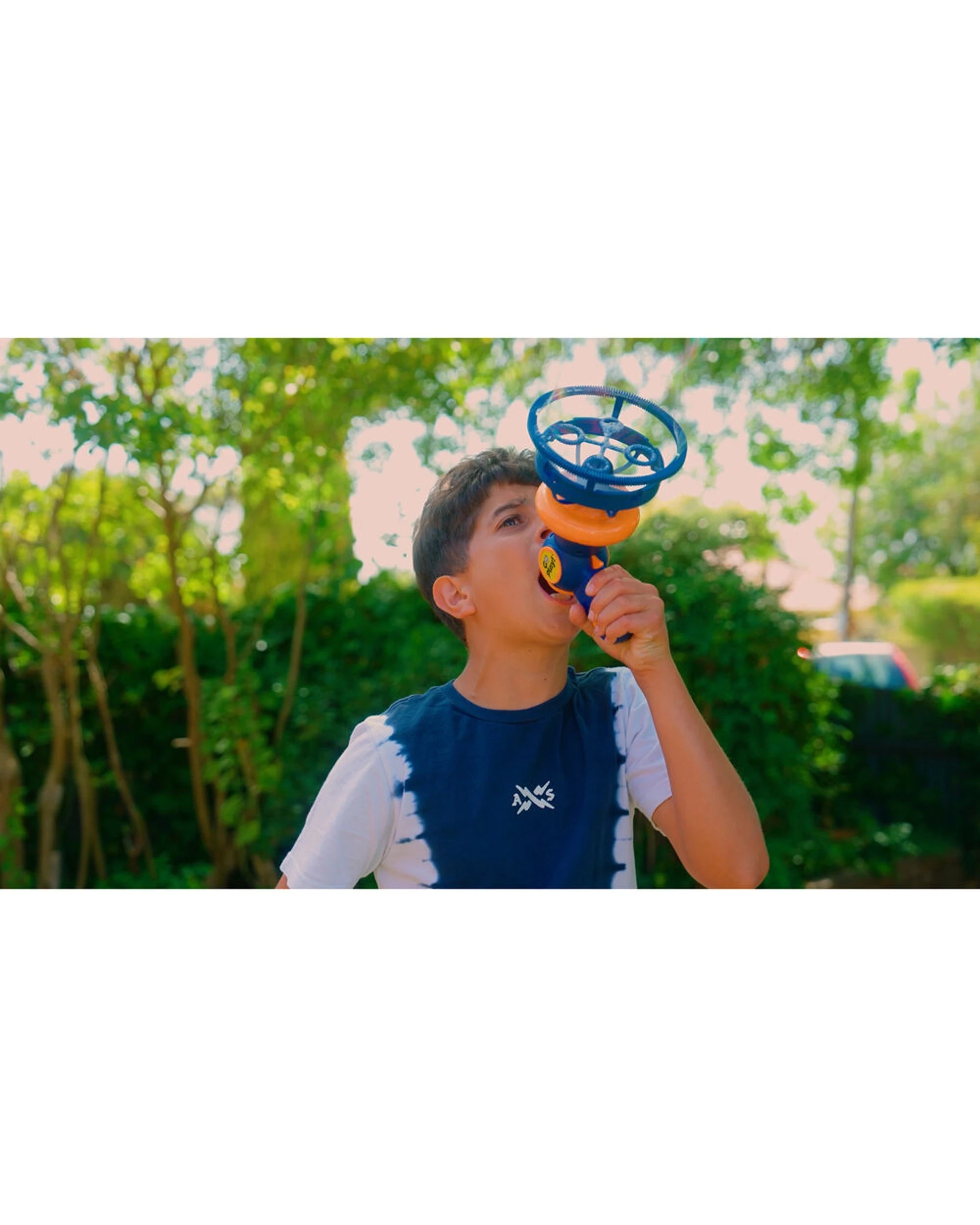 3 Go Play! Bubble Megaphone With Sound Activation Bubble Solution For Kids - Blue, 3 of 9