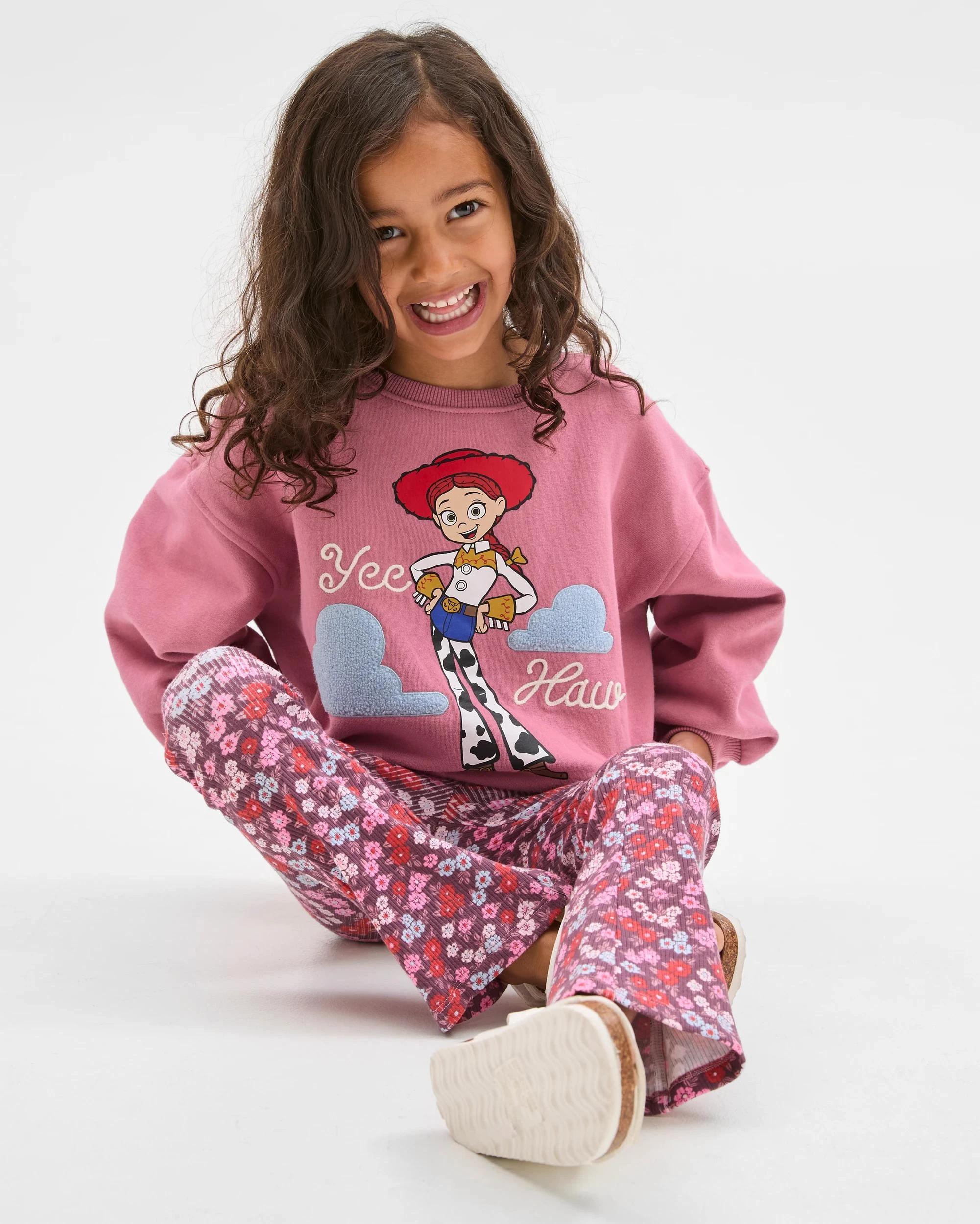 3 Disney Toy Story Australian Cotton Blend Fleece Top and Leggings Set PINK, 3 of 8