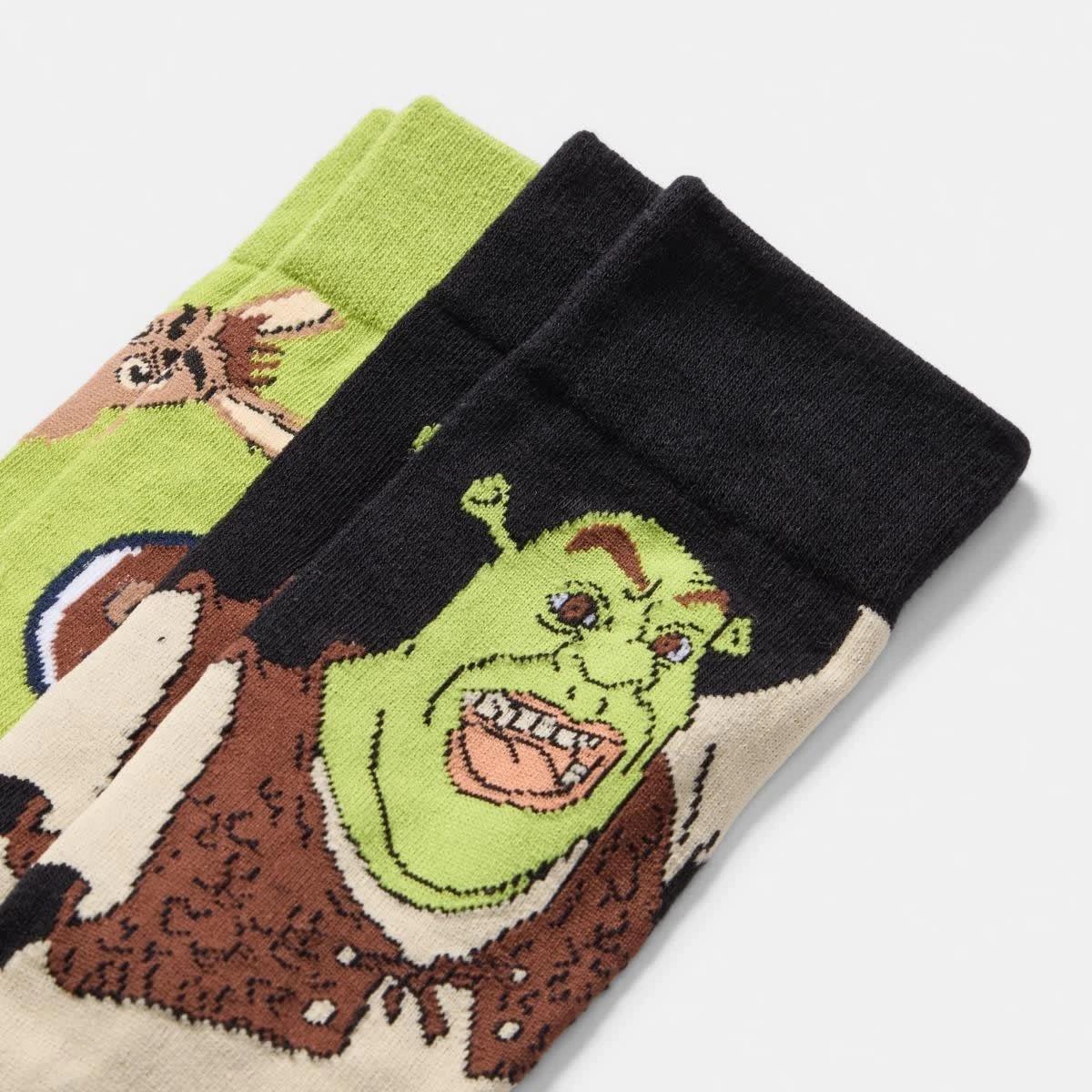 2 2 Pack Shrek License Socks 2PK SHREK, 2 of 2