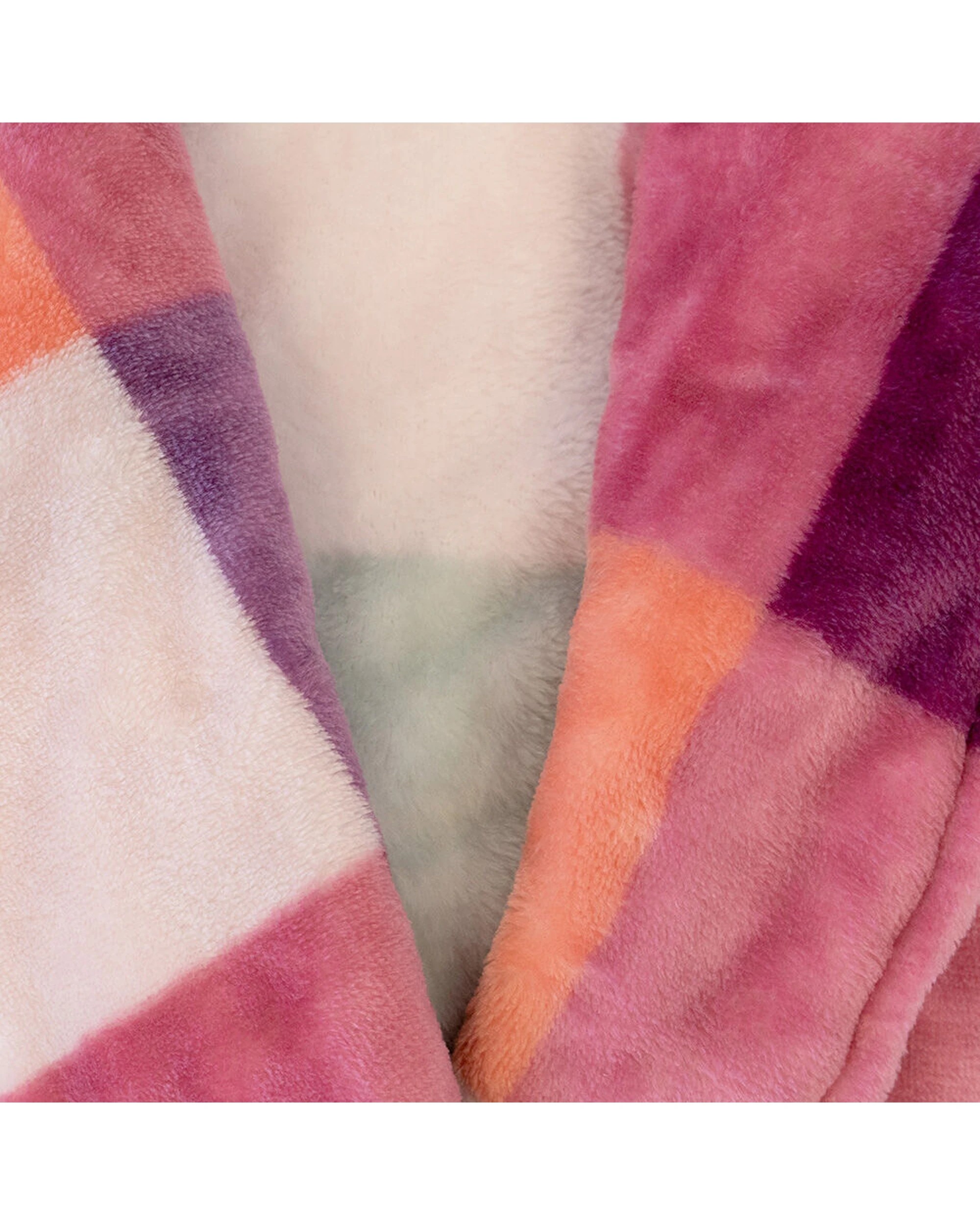 3 Bambury Charlie Ultraplush Robe Plush Bathrobe Pockets Belt Medium/Large - Multi, 3 of 3