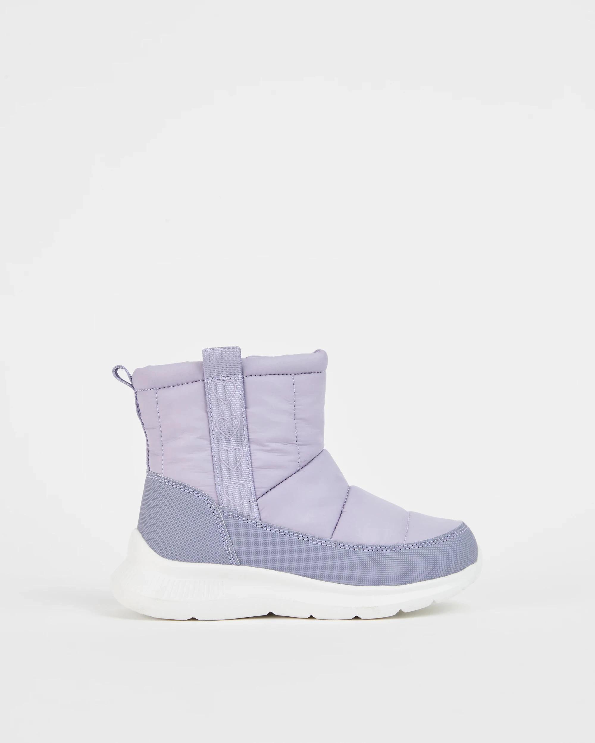 1 Target Kids Quilted/Padded Boots LILAC, 1 of 3