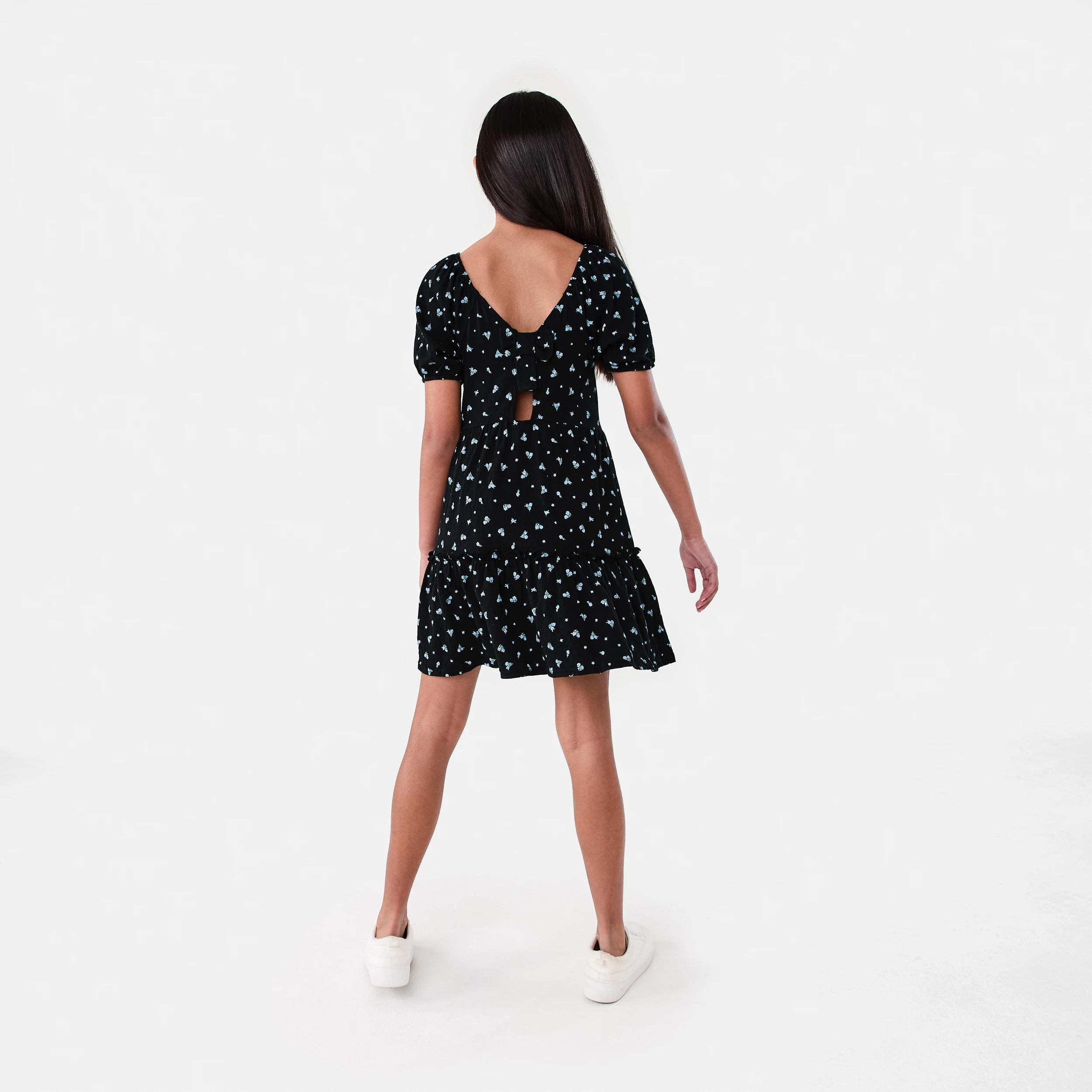 8 Crinkle Dress Blck Florl, 8 of 8