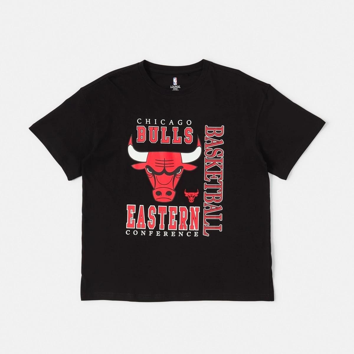 1 Official NBA Adult Lounge T-shirt Bulls 7c3u, 1 of 5