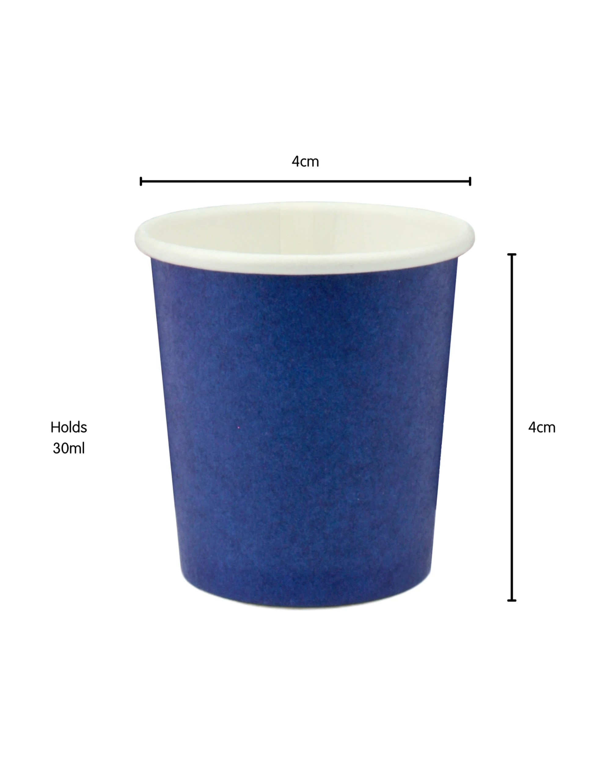 2 Partyware Earth Eco Blue Paper Shot Cups 30ml Pack of 30 - Blue, 2 of 3