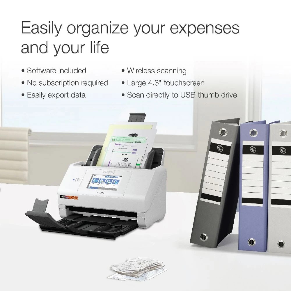 6 Epson RapidReceipt RR-600W Desktop Scanner, 6 of 6